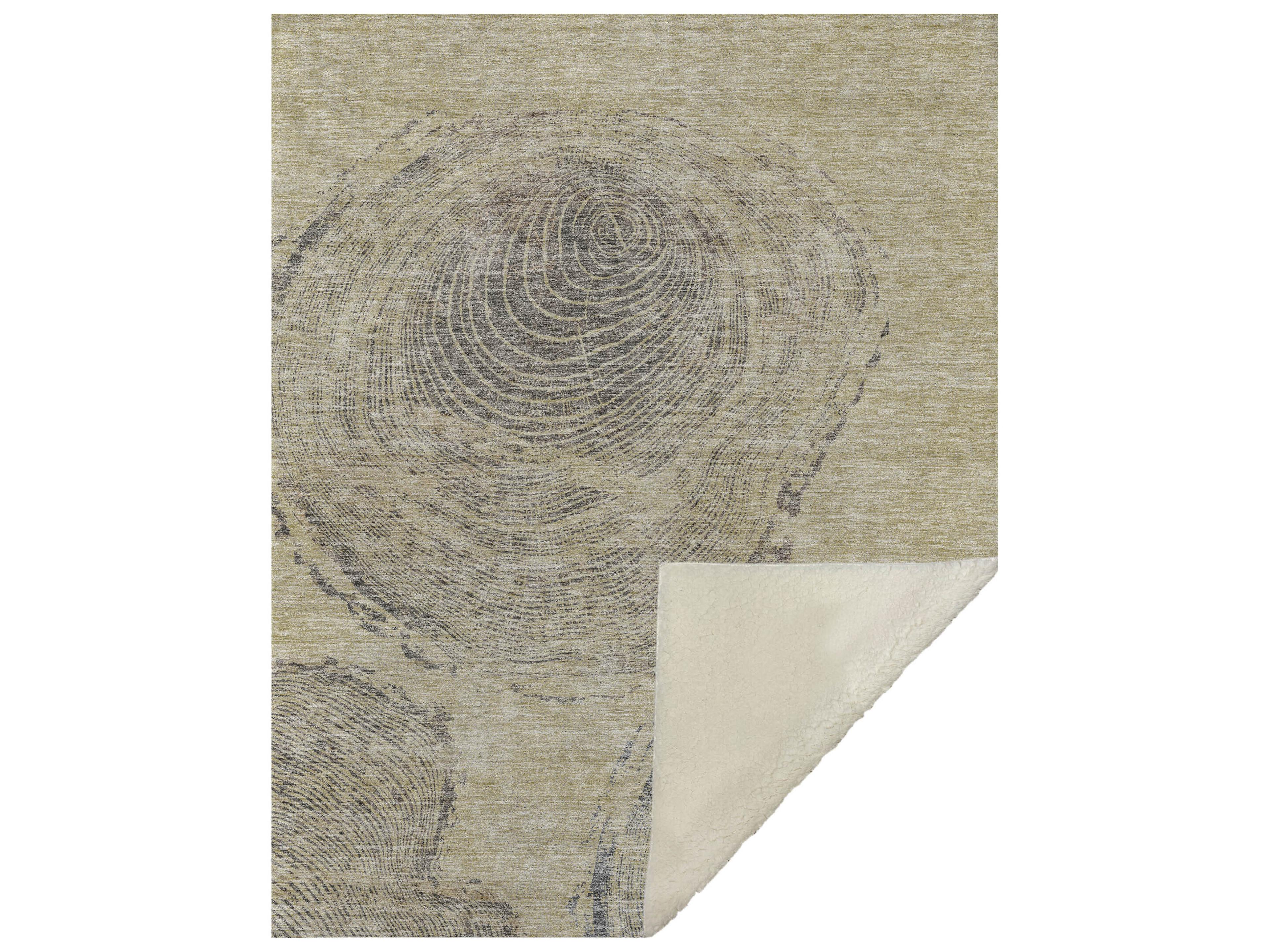 Sherpa Brown Polyester Throw