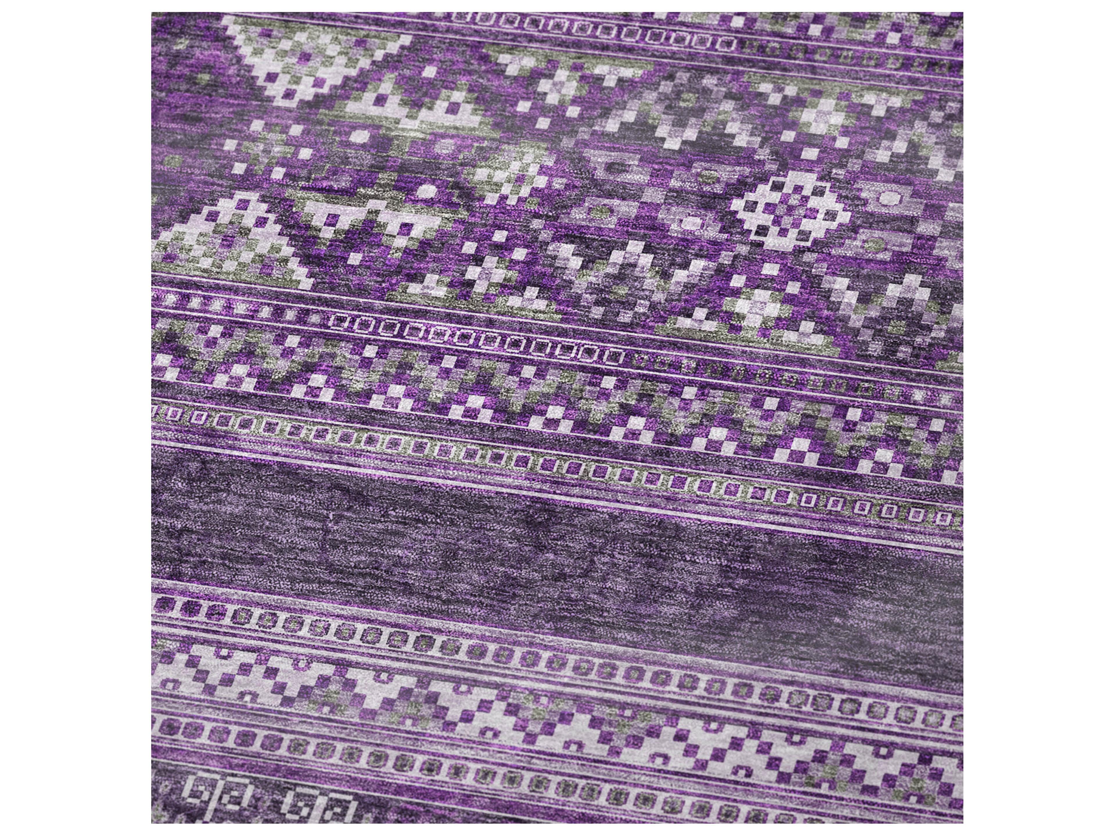 Dalyn Sherpa Purple Polyester Throw