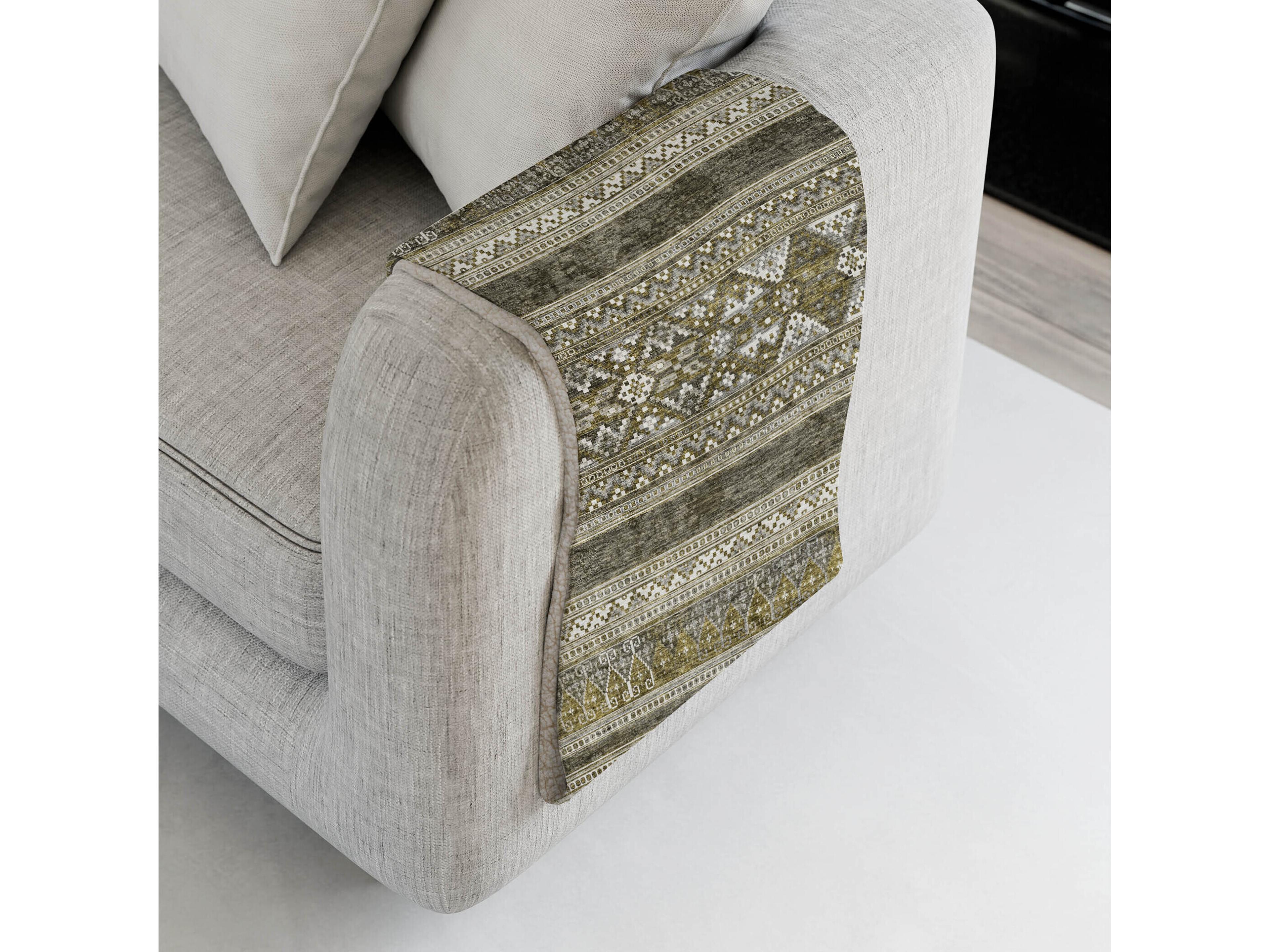 Dalyn Sherpa Brown Polyester Throw