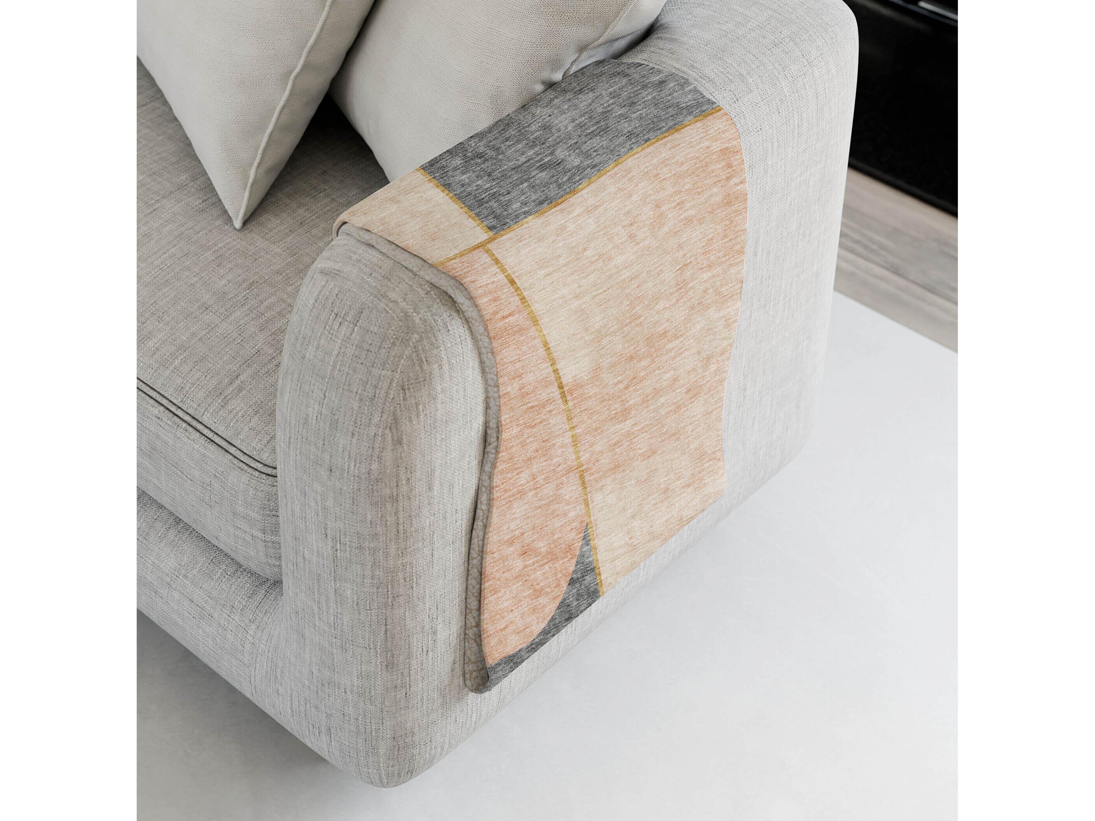 Dalyn Sherpa Orange Polyester Throw