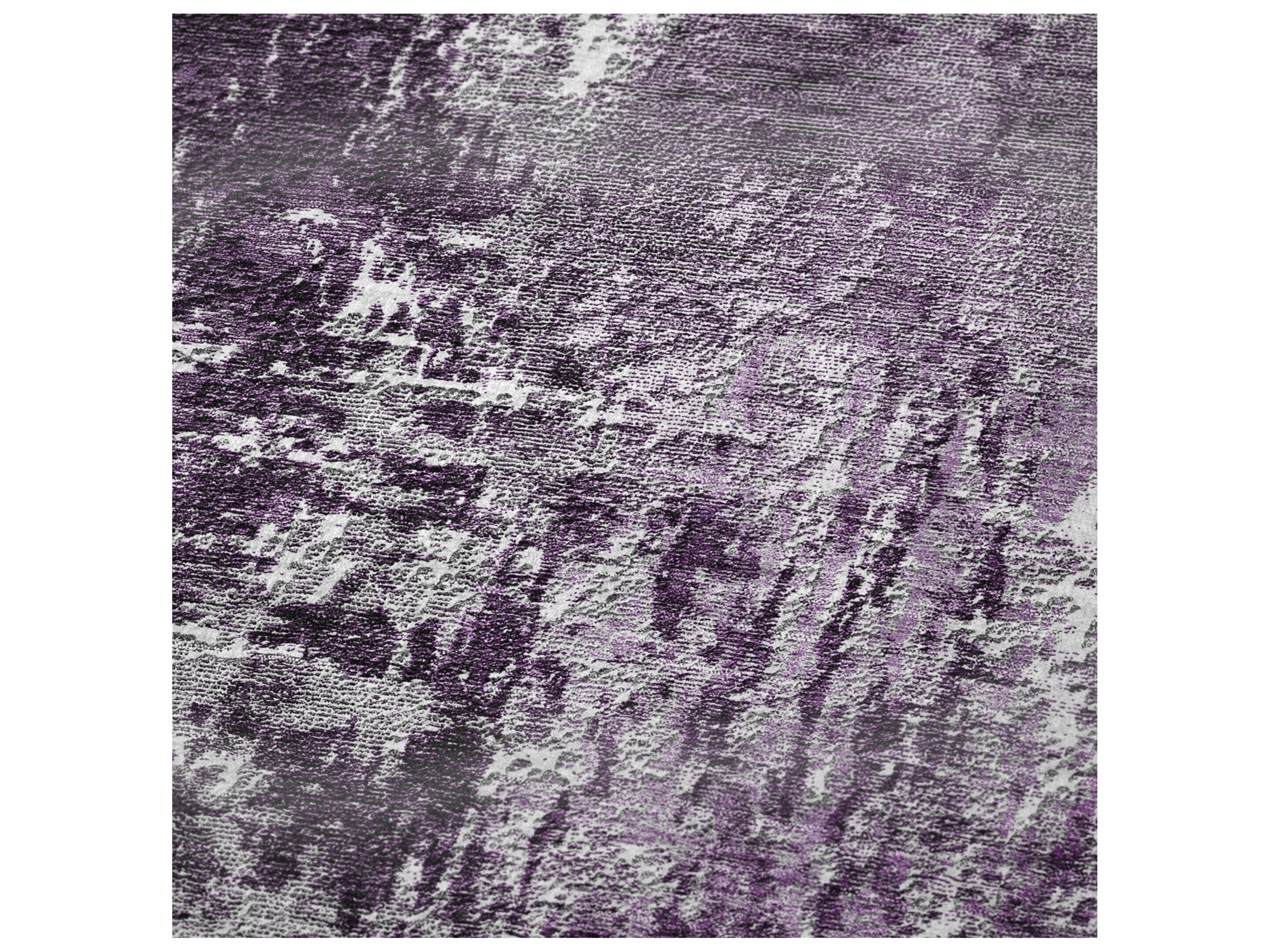 Dalyn Sherpa Purple Polyester Throw