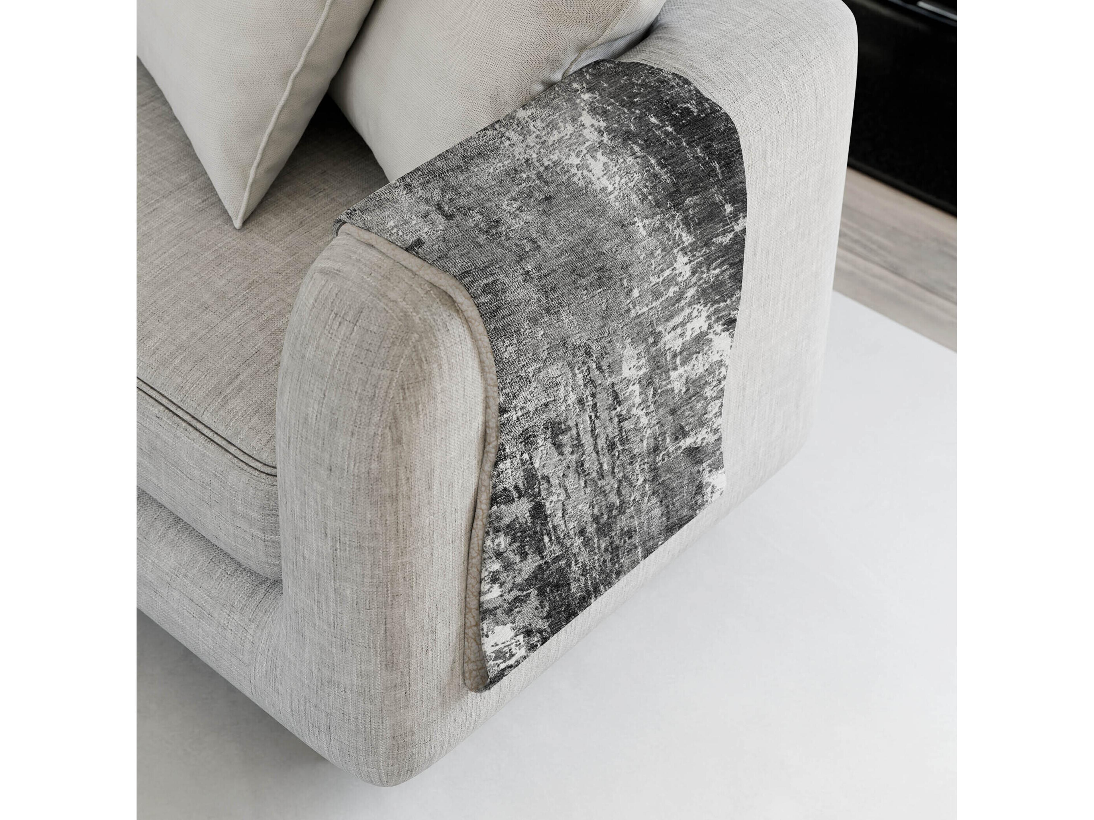 Dalyn Sherpa Gray Polyester Throw