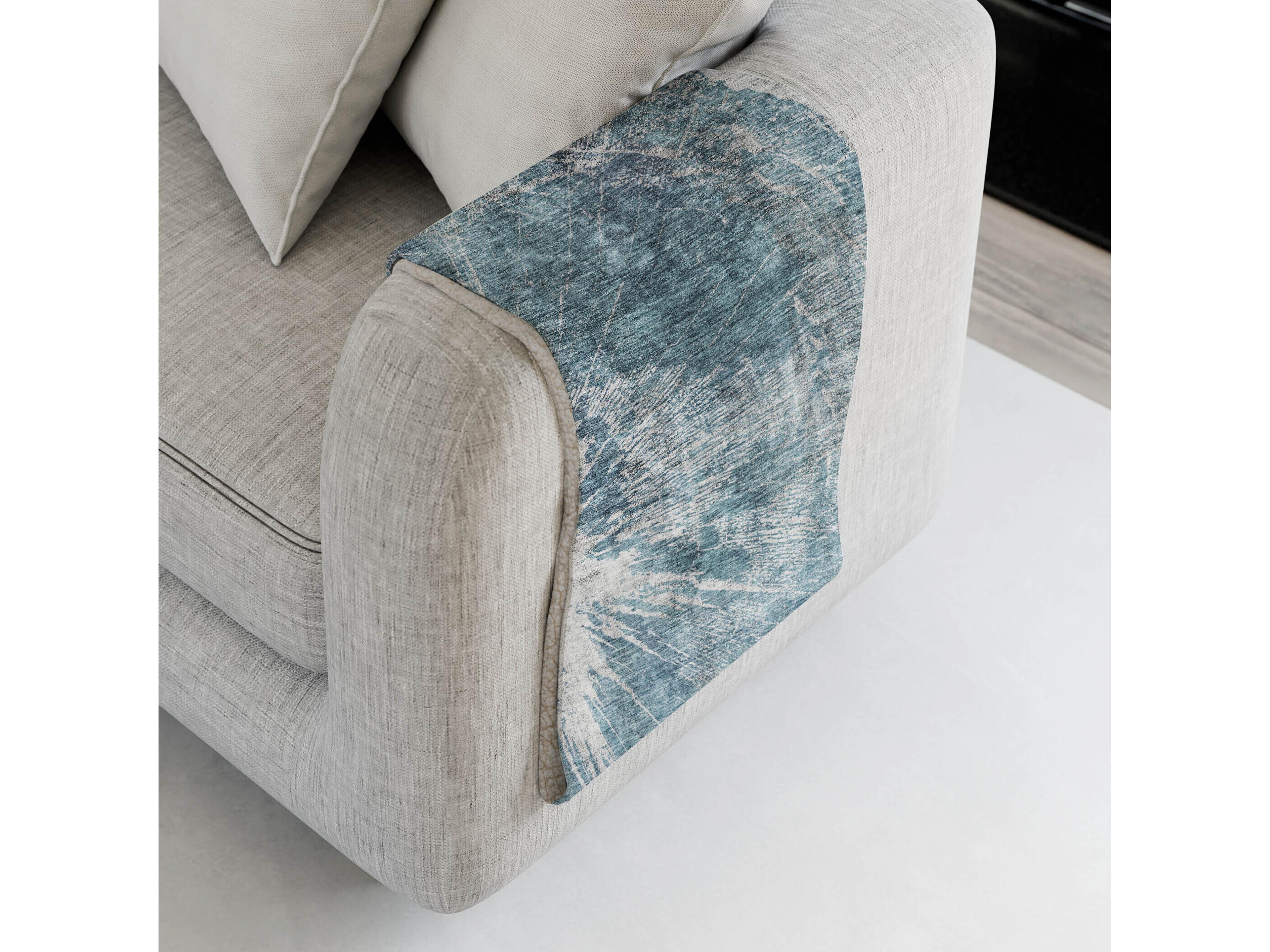 Dalyn Sherpa Teal Polyester Throw