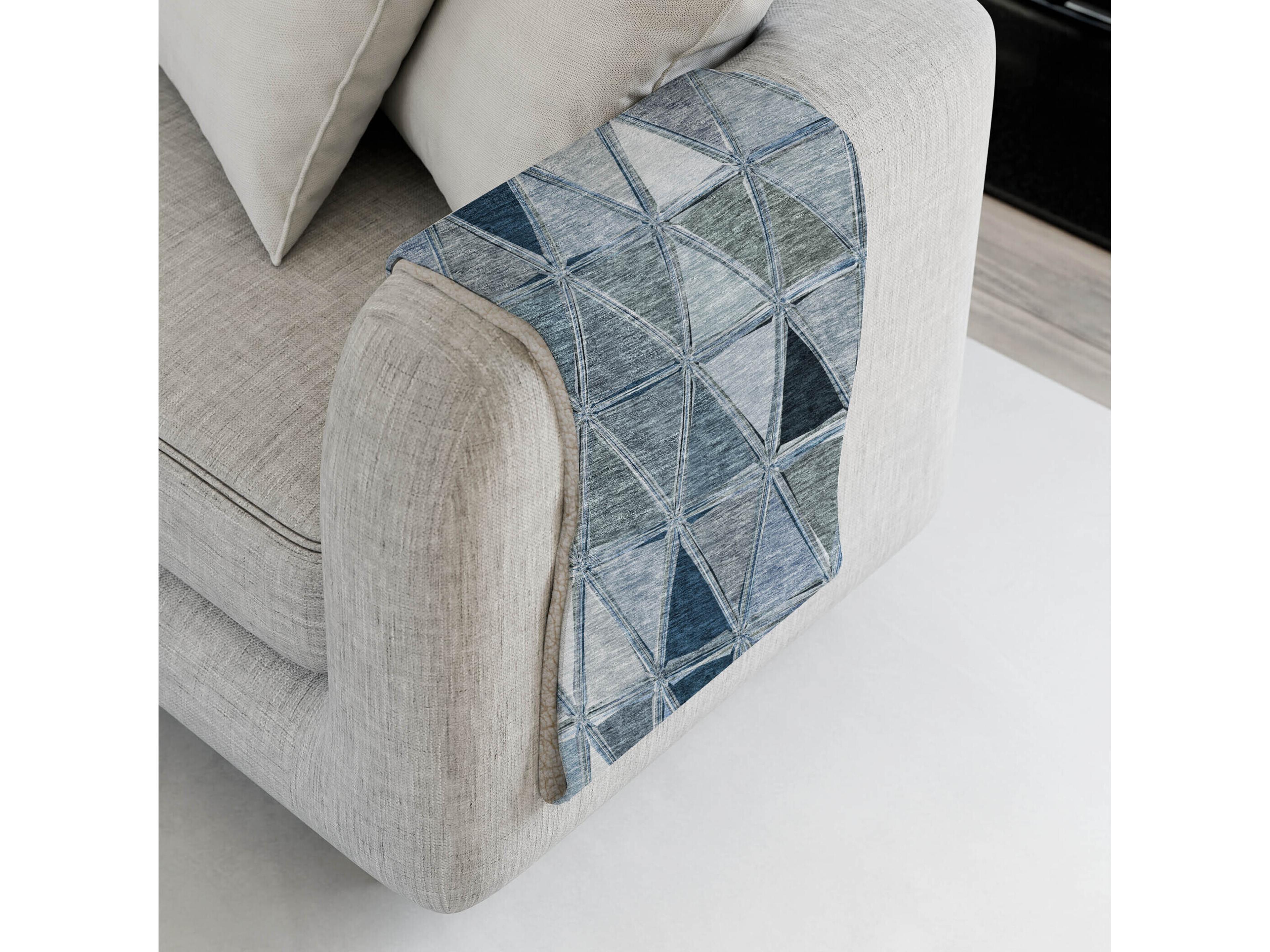 Dalyn Sherpa Blue Polyester Throw