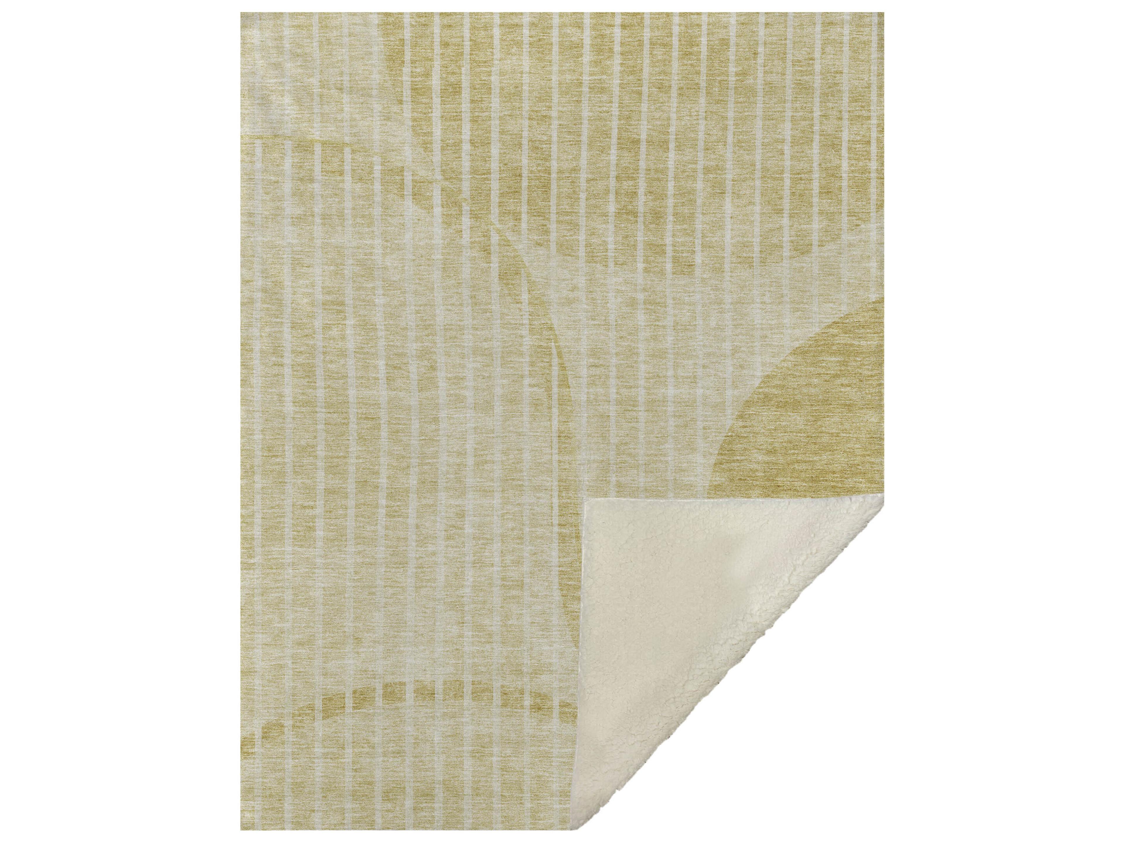 Sherpa Gold Polyester Throw