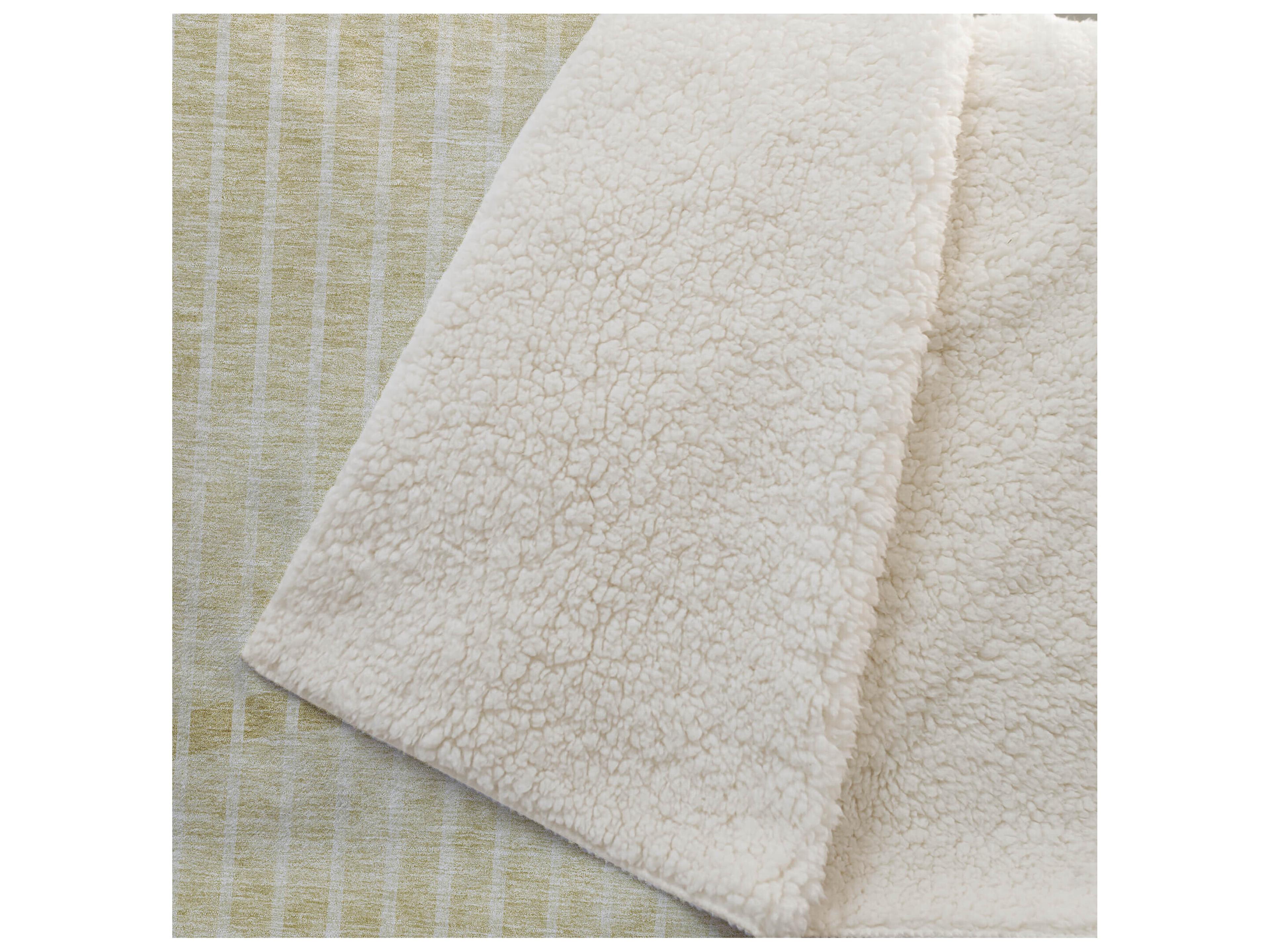 Dalyn Sherpa Gold Polyester Throw