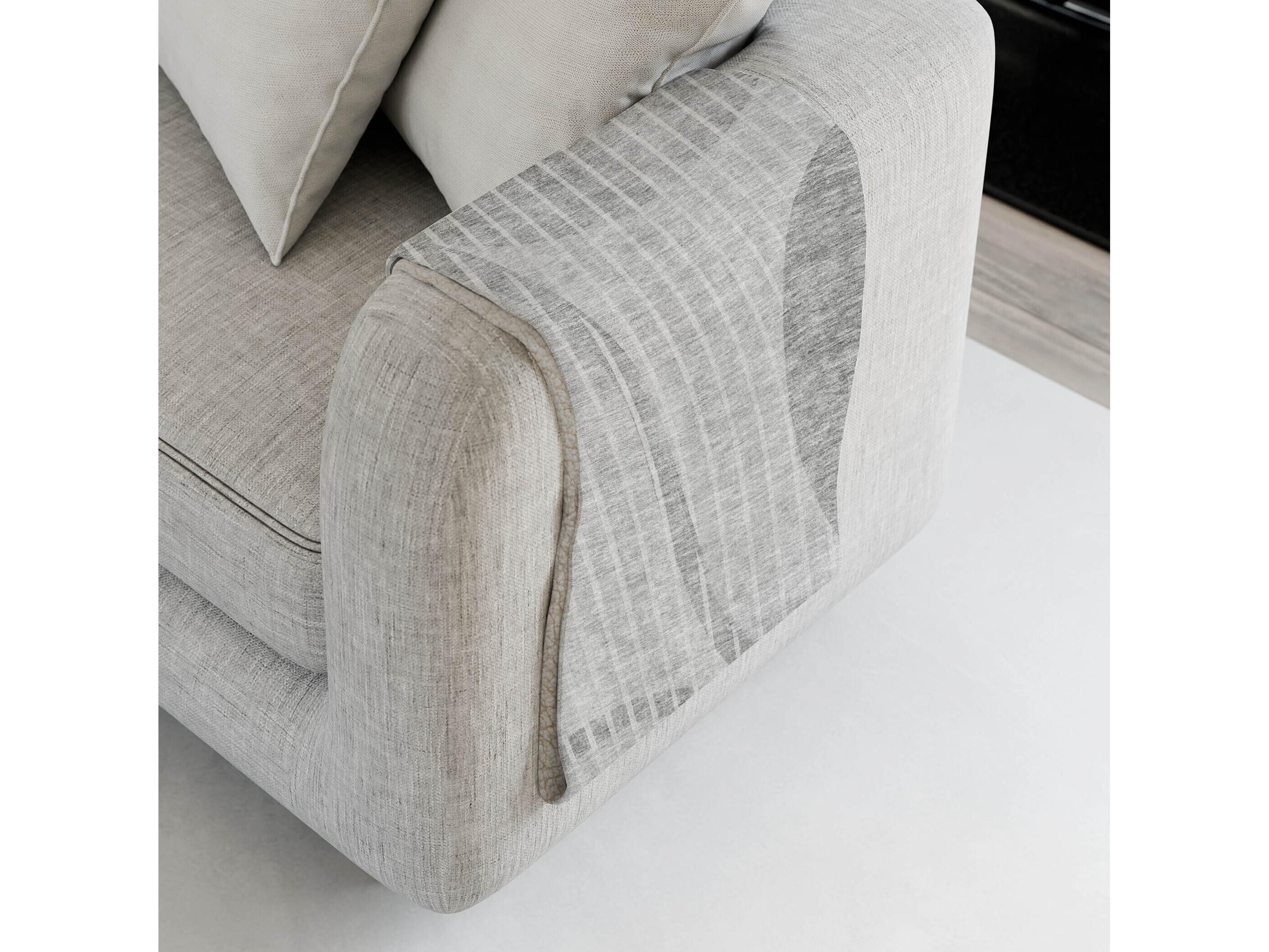 Dalyn Sherpa Gray Polyester Throw