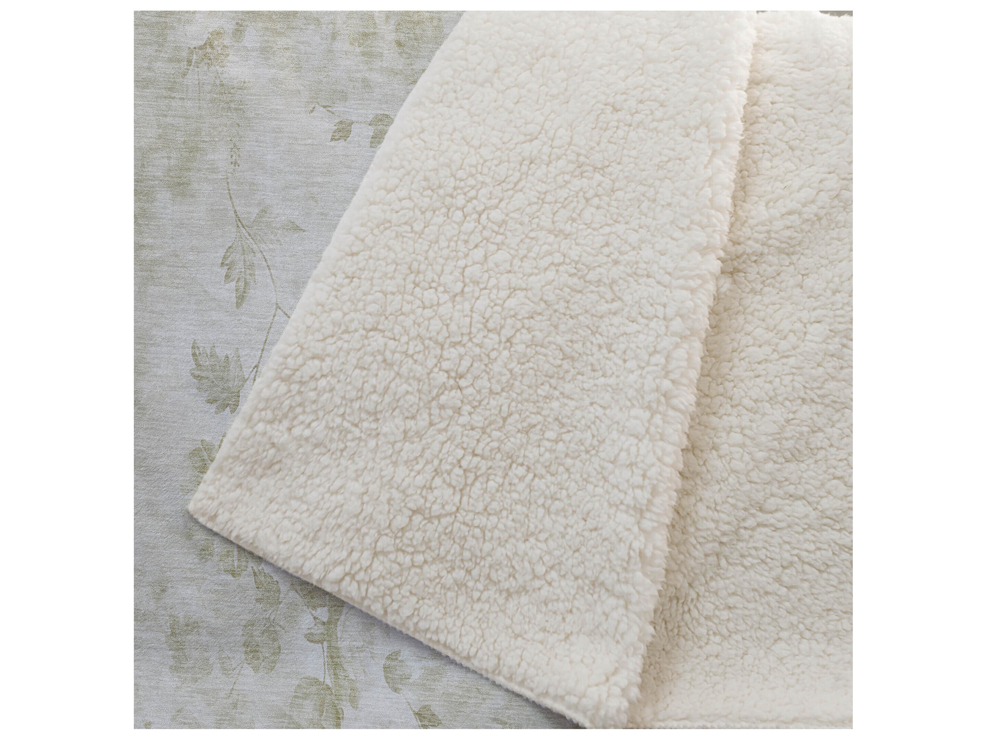 Dalyn Sherpa Brown Polyester Throw