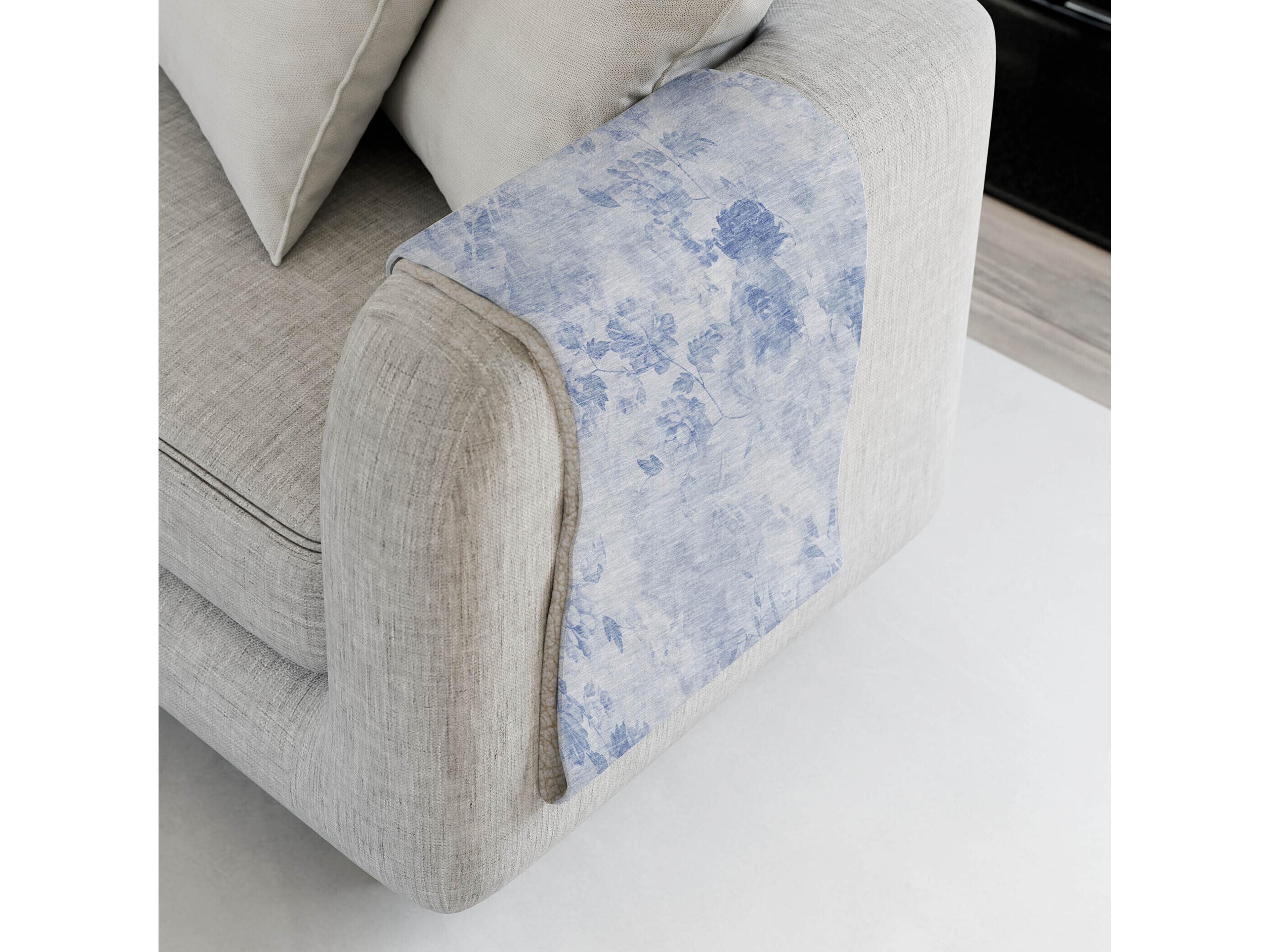 Dalyn Sherpa Blue Polyester Throw