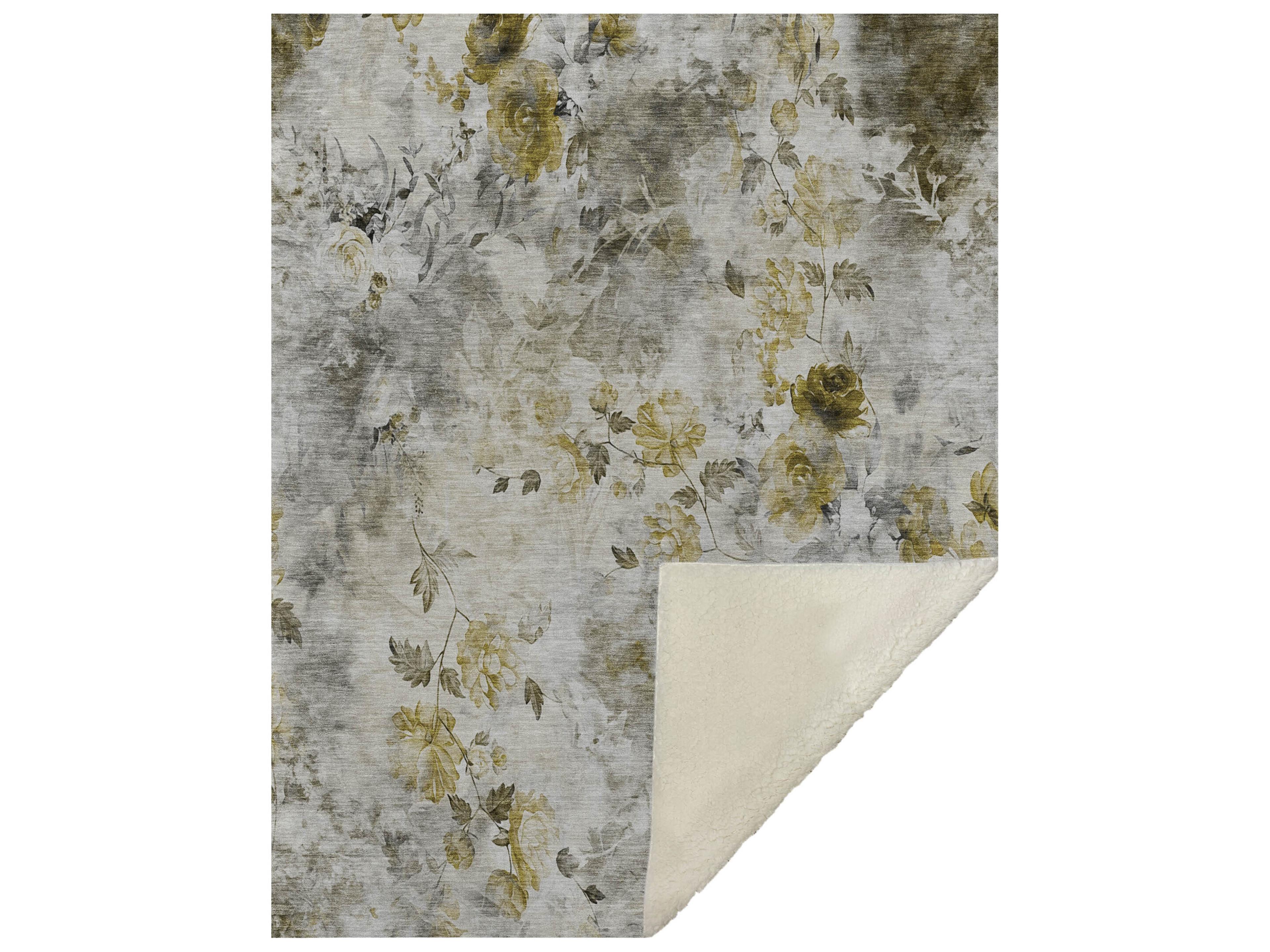 Dalyn Sherpa Brown Polyester Throw