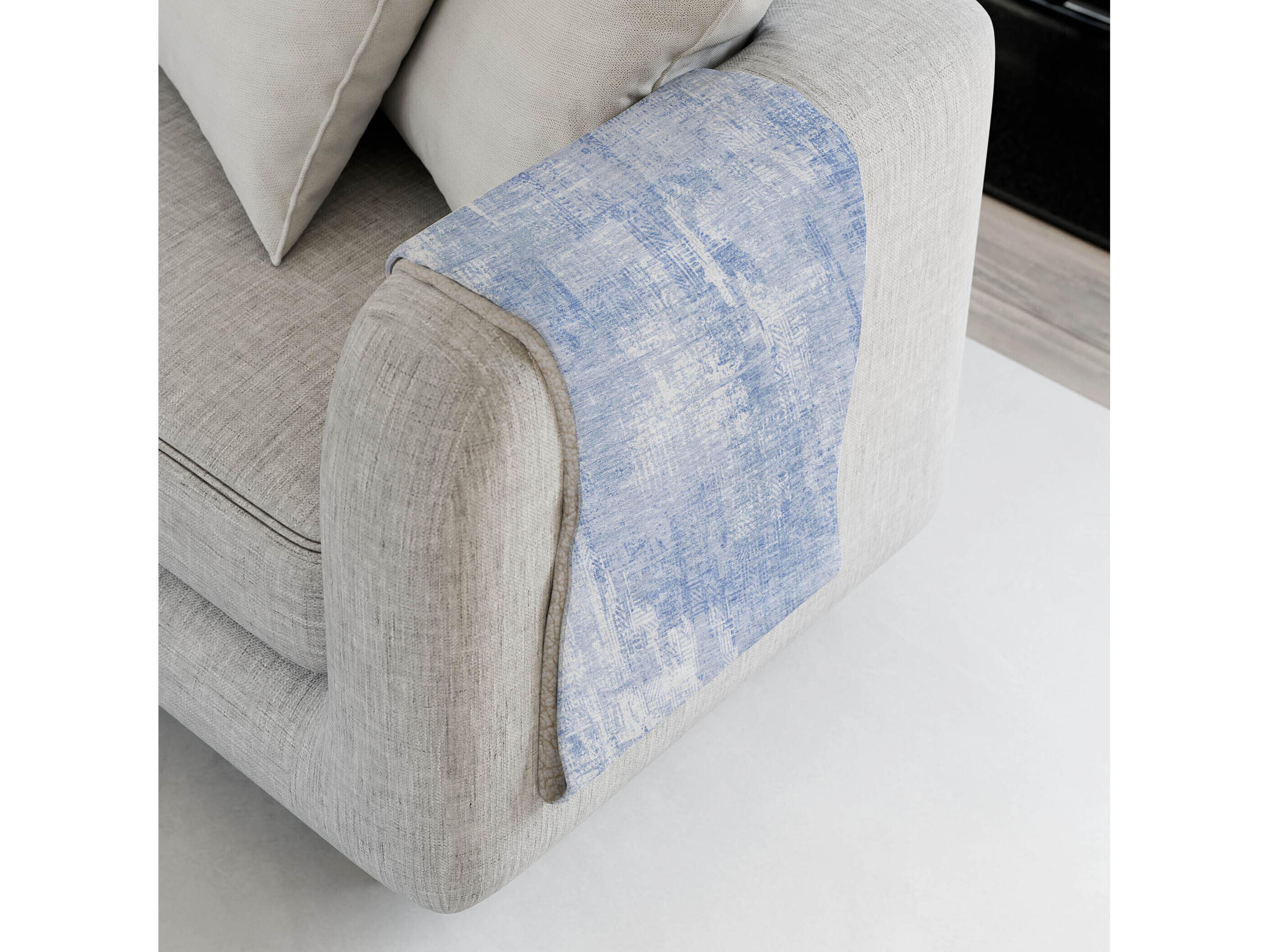 Dalyn Sherpa Blue Polyester Throw