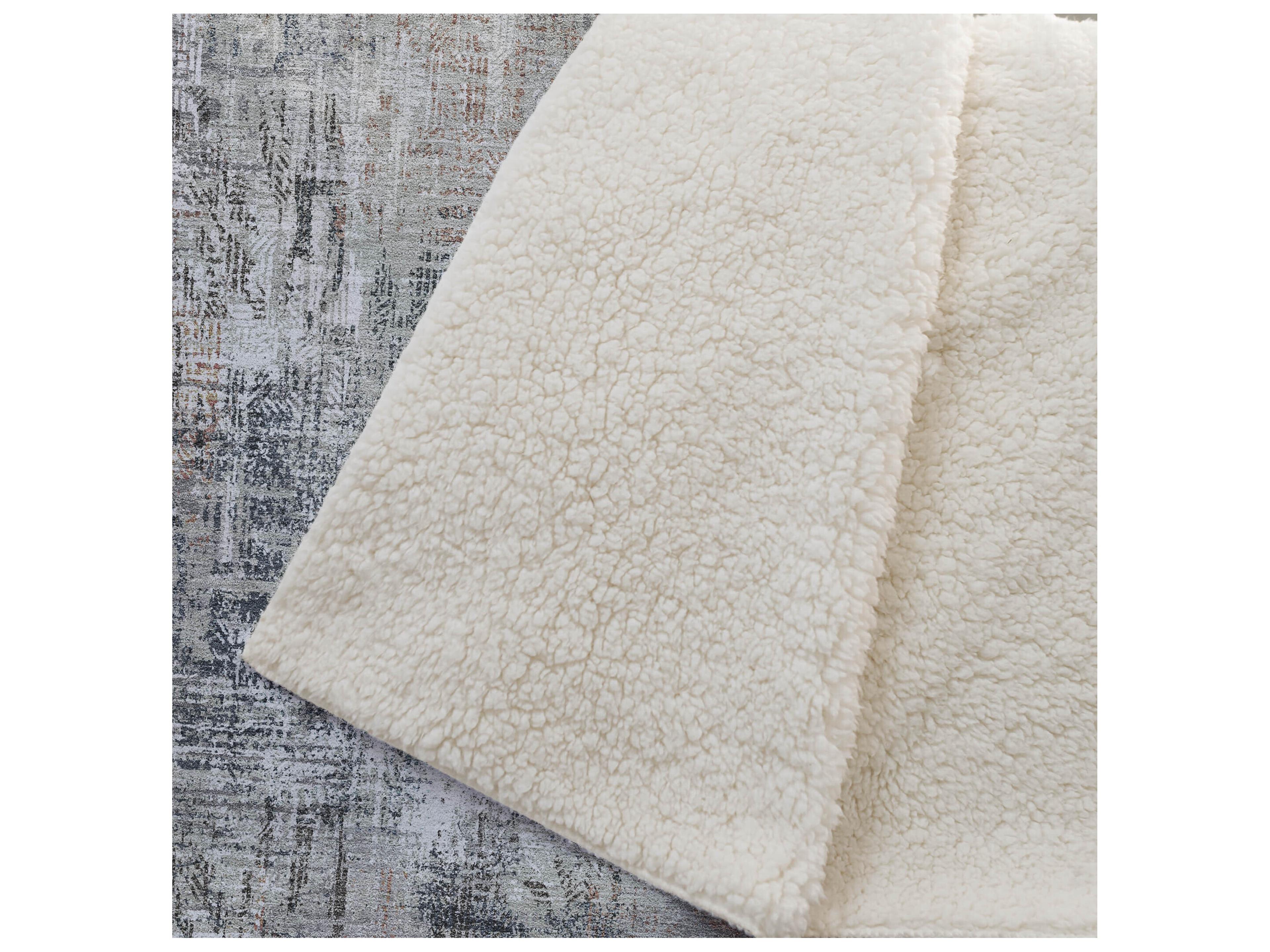 Dalyn Sherpa Brown Polyester Throw