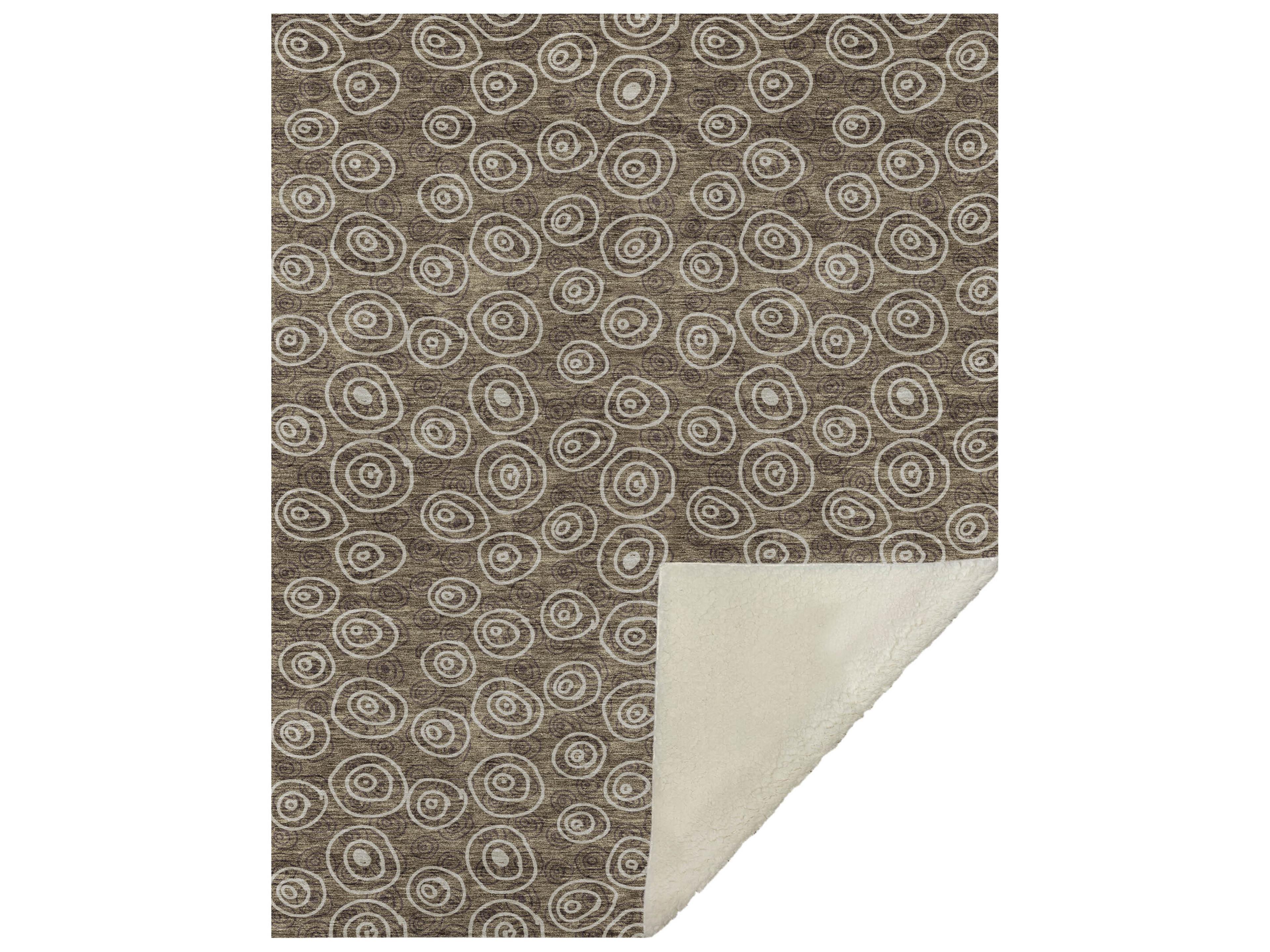 Sherpa Brown Polyester Throw