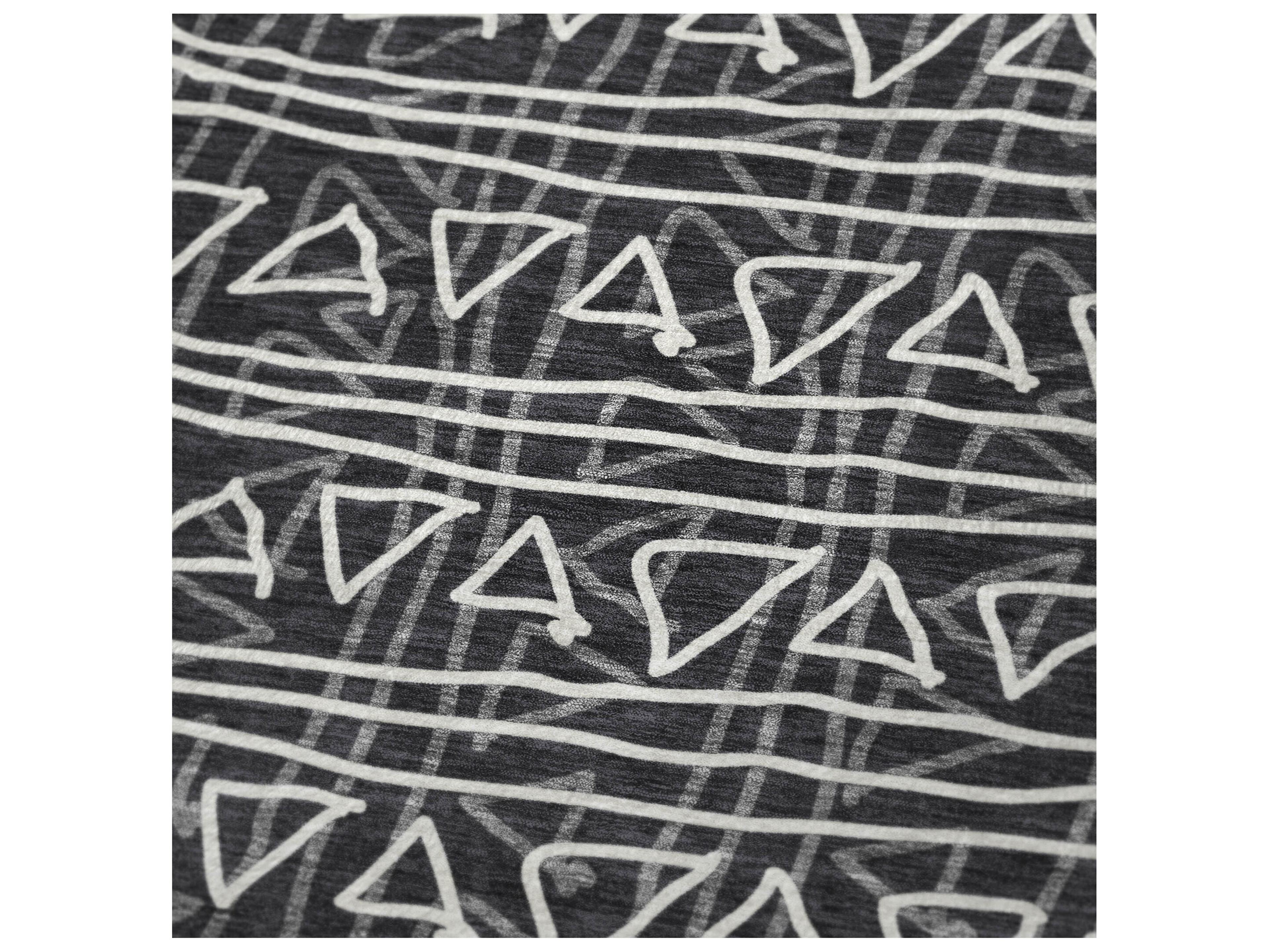 Dalyn Sherpa Black Polyester Throw