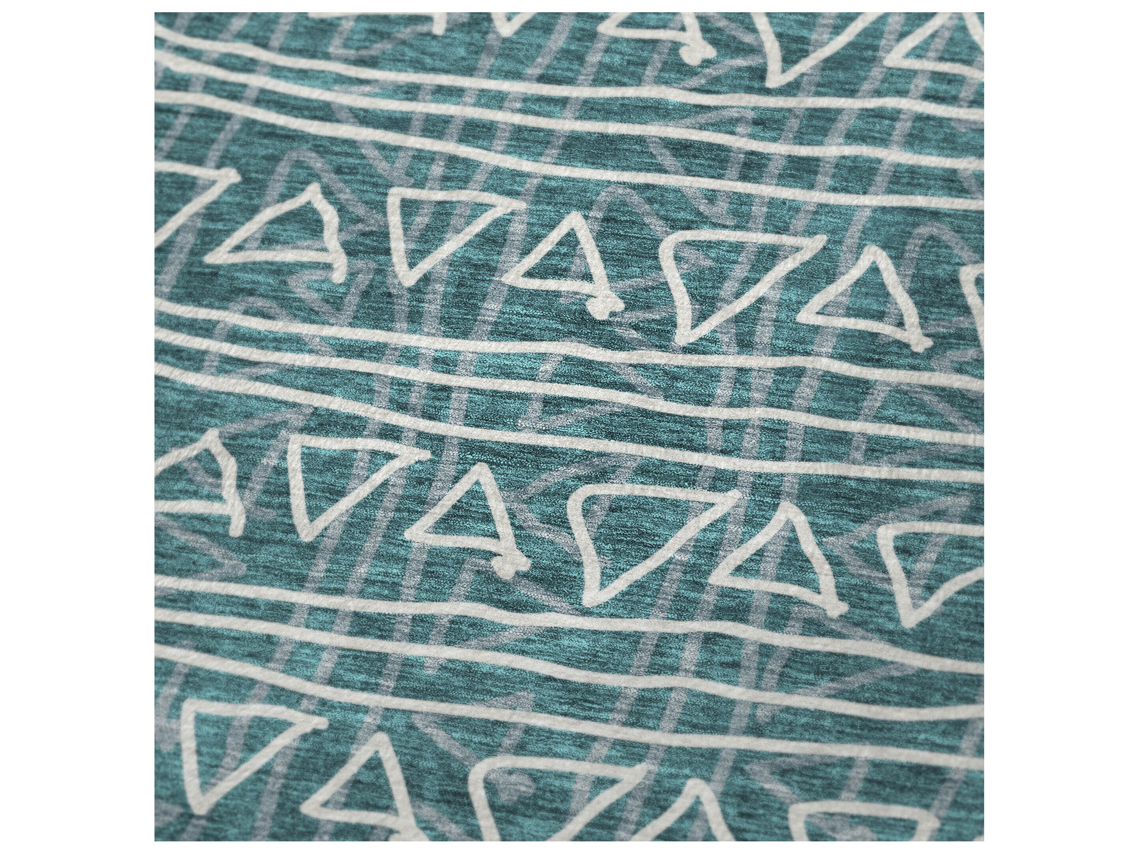 Dalyn Sherpa Teal Polyester Throw