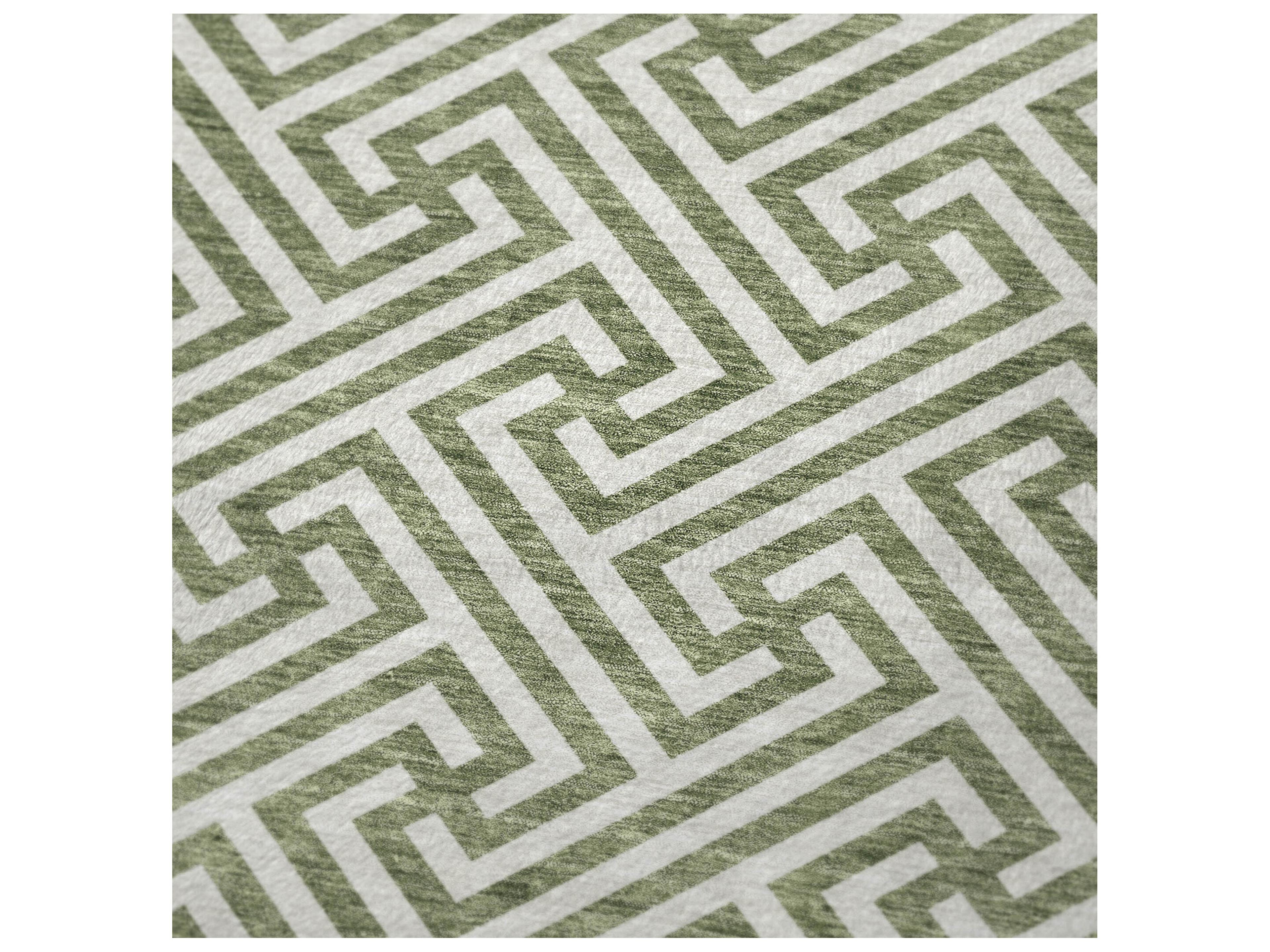 Dalyn Sherpa Green Polyester Throw