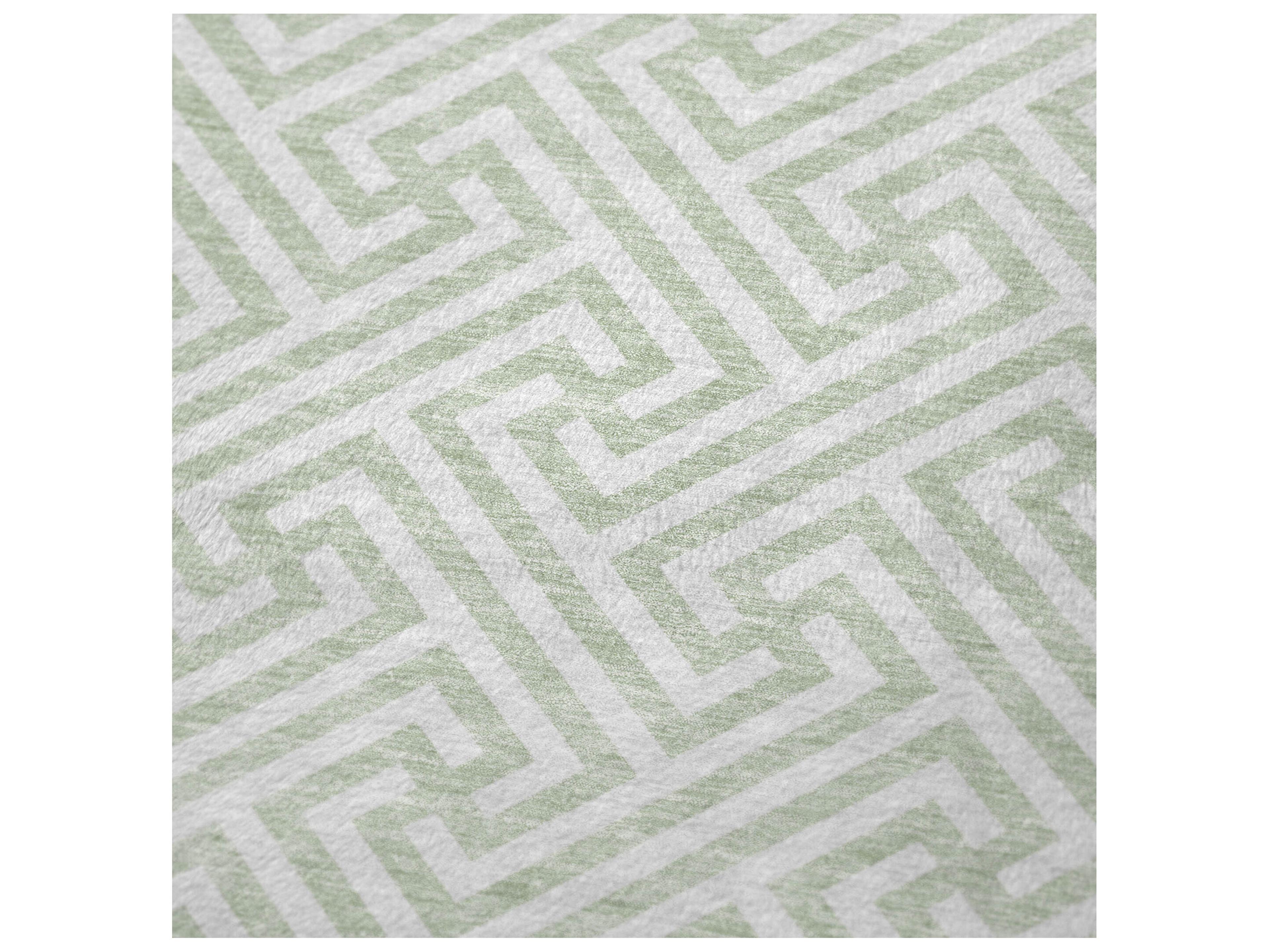 Dalyn Sherpa Green Polyester Throw