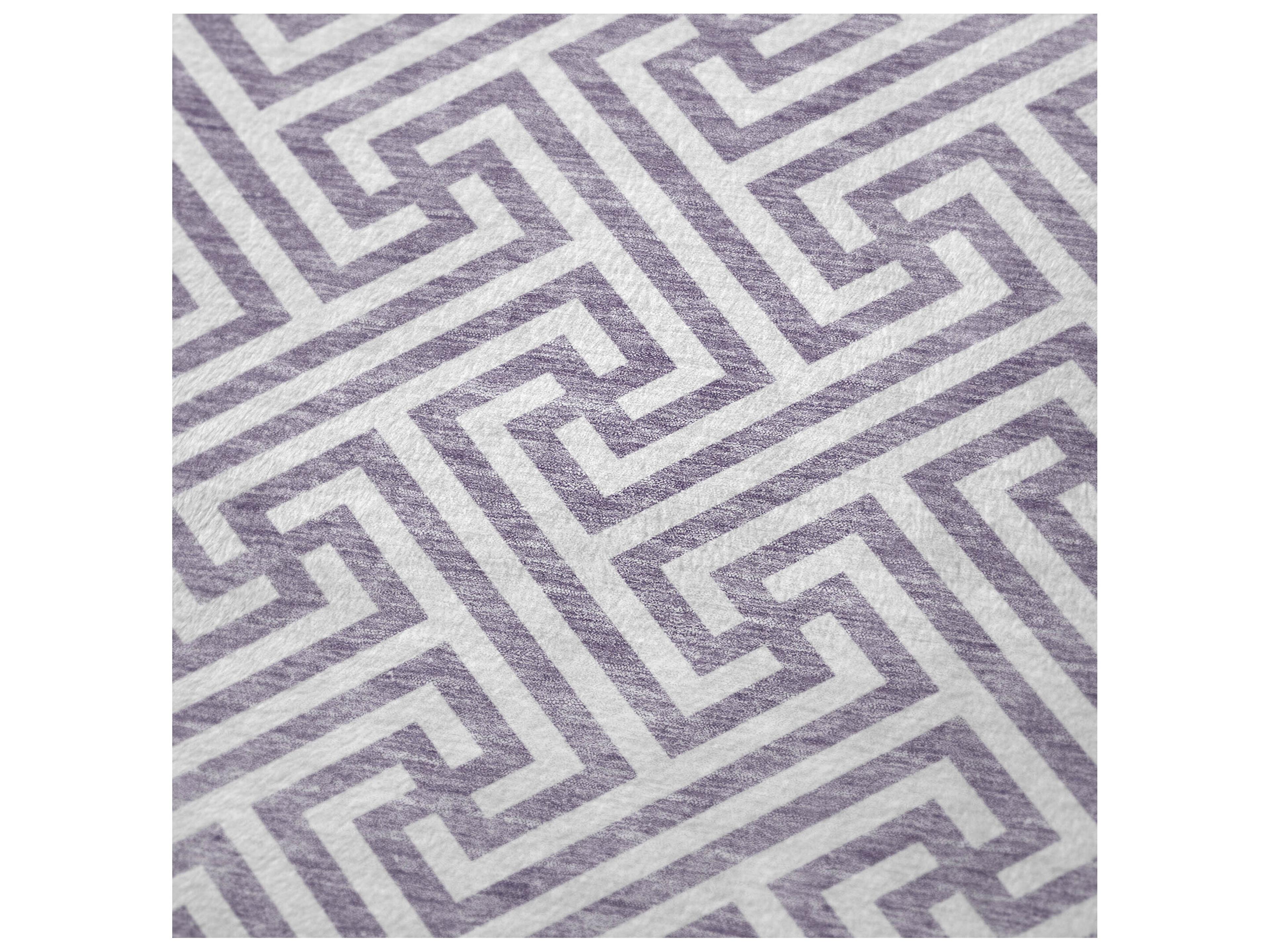 Dalyn Sherpa Purple Polyester Throw