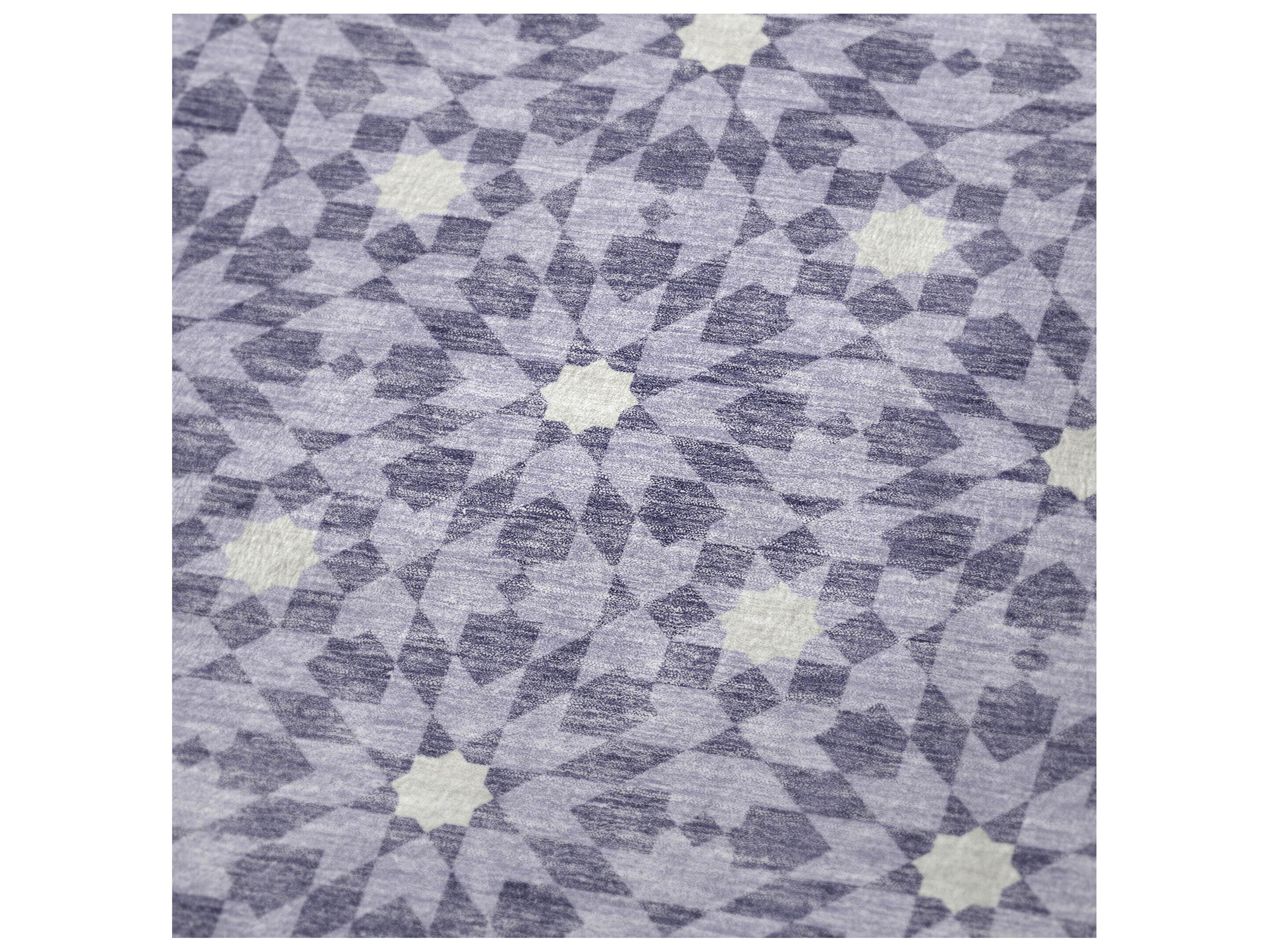 Dalyn Sherpa Purple Polyester Throw