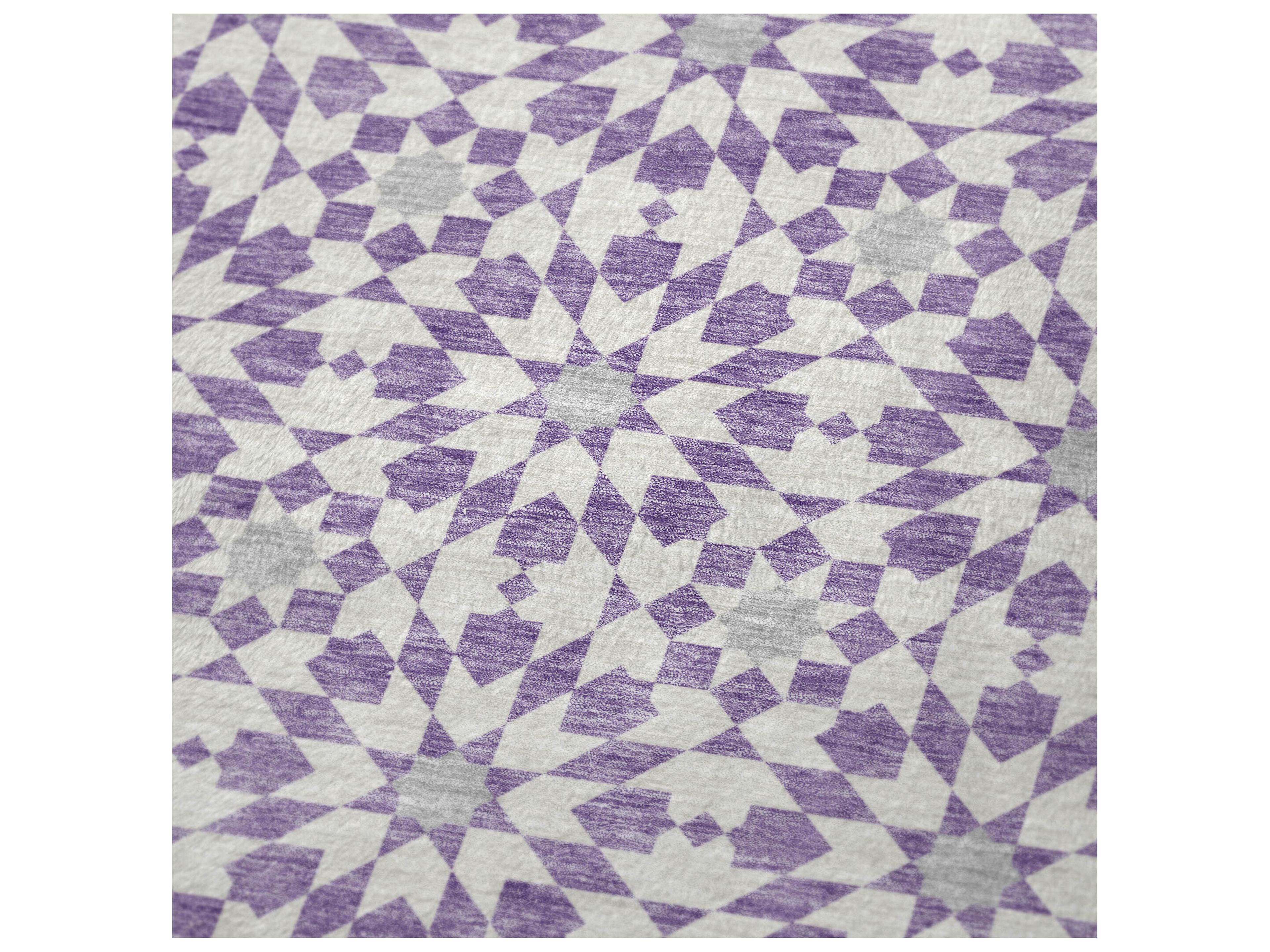 Dalyn Sherpa Purple Polyester Throw