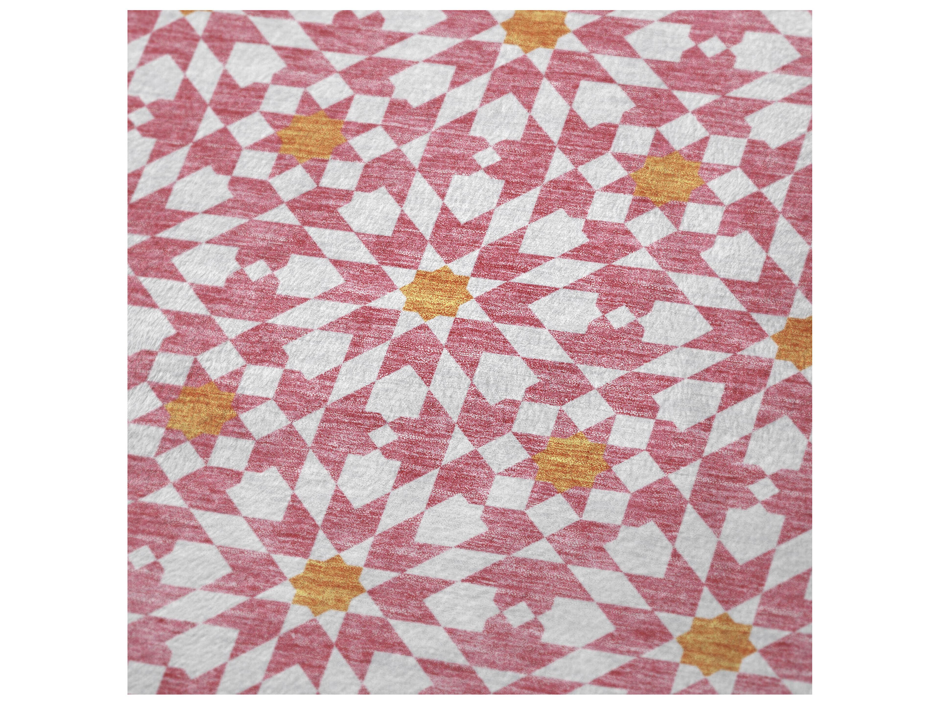 Dalyn Sherpa Pink Polyester Throw