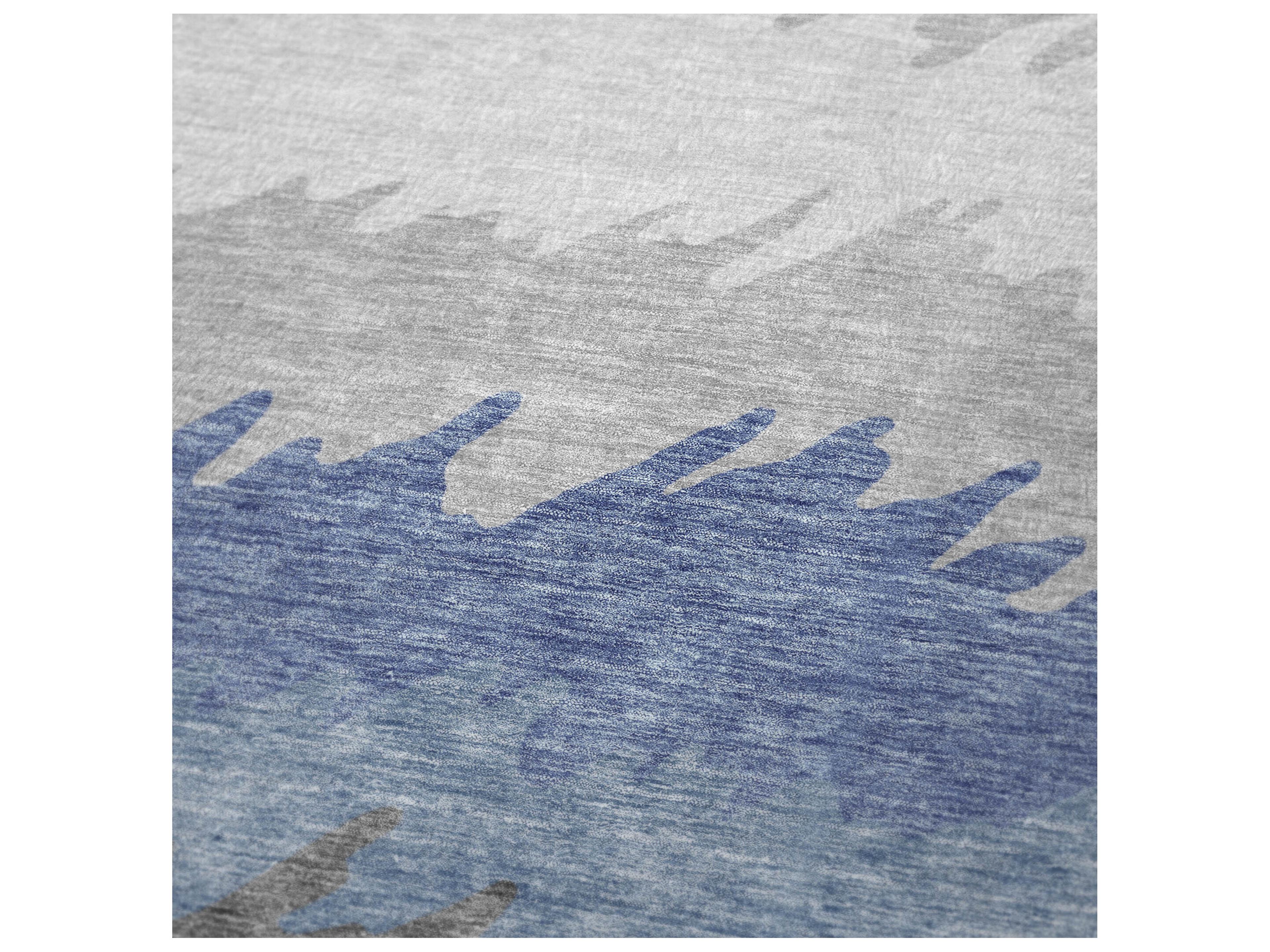 Dalyn Sherpa Blue Polyester Throw