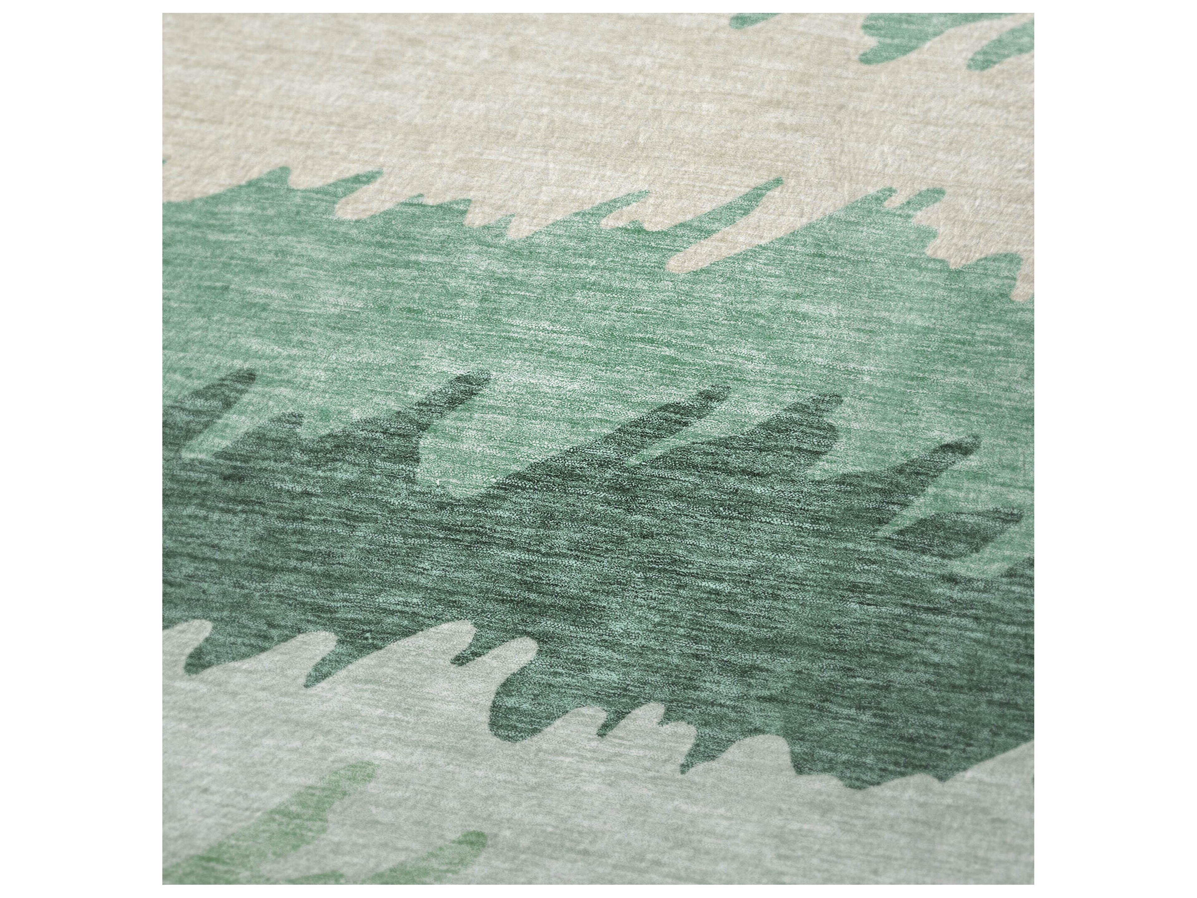 Dalyn Sherpa Green Polyester Throw