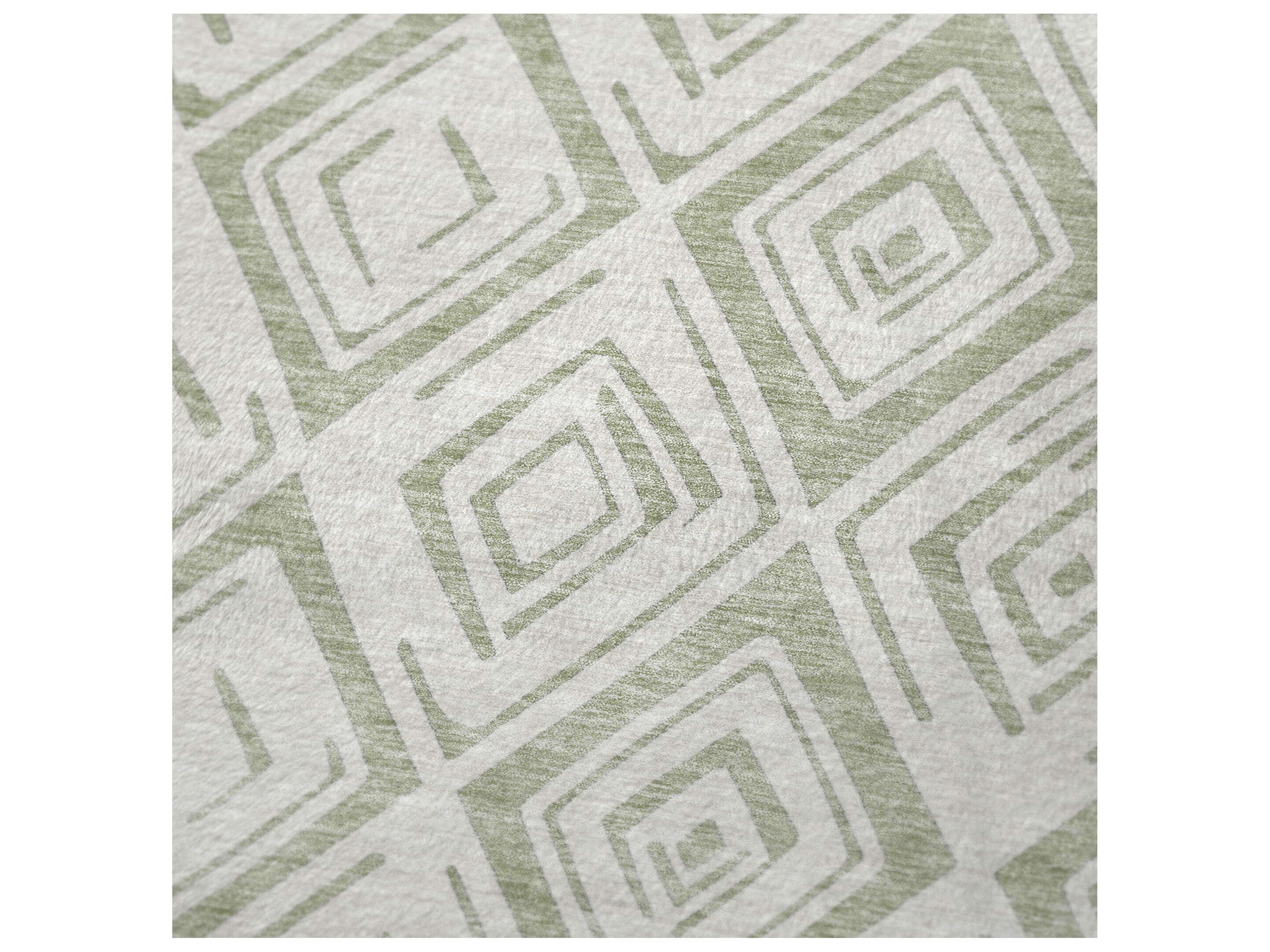 Dalyn Sherpa Green Polyester Throw