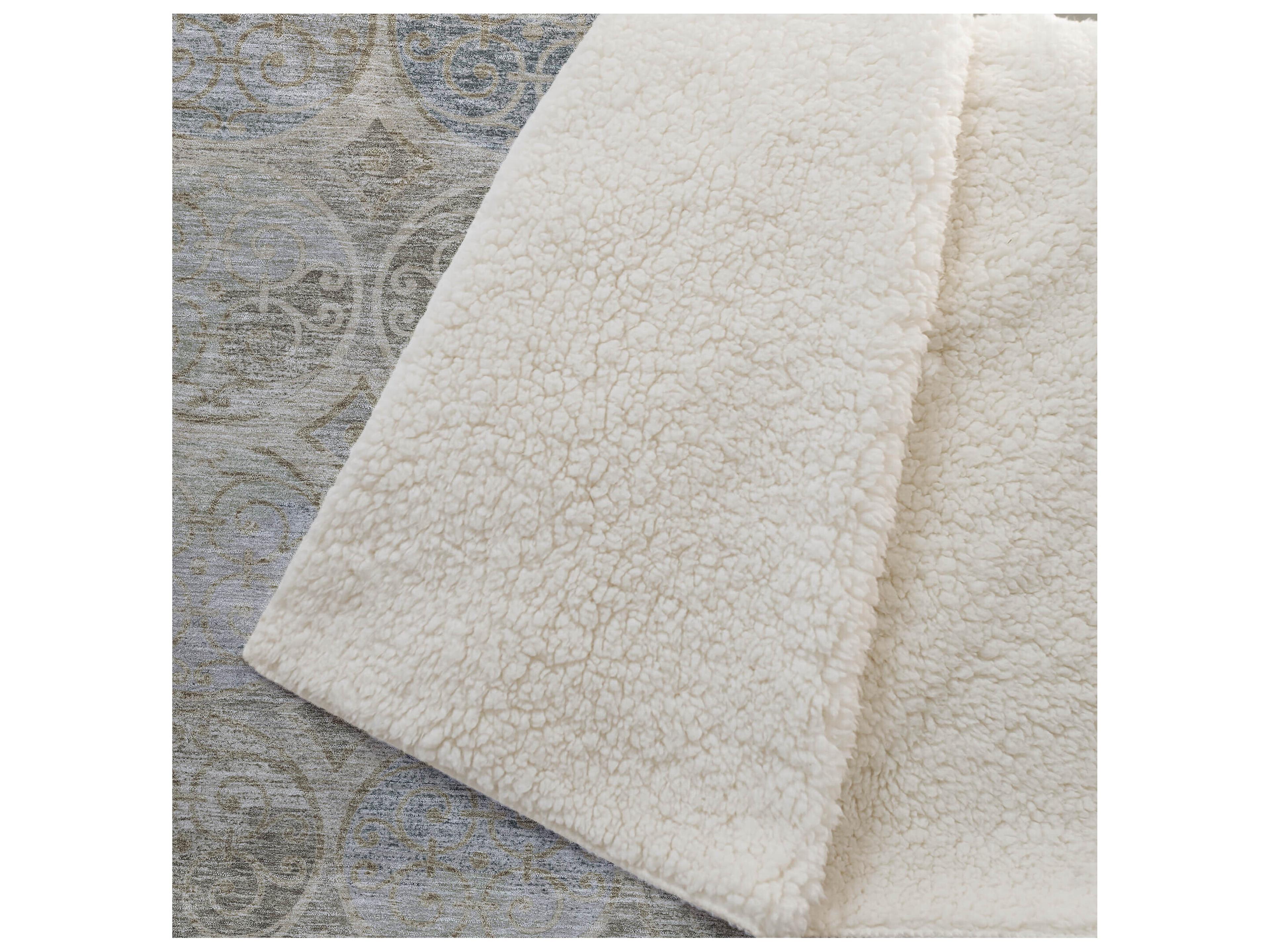 Dalyn Sherpa Brown Polyester Throw