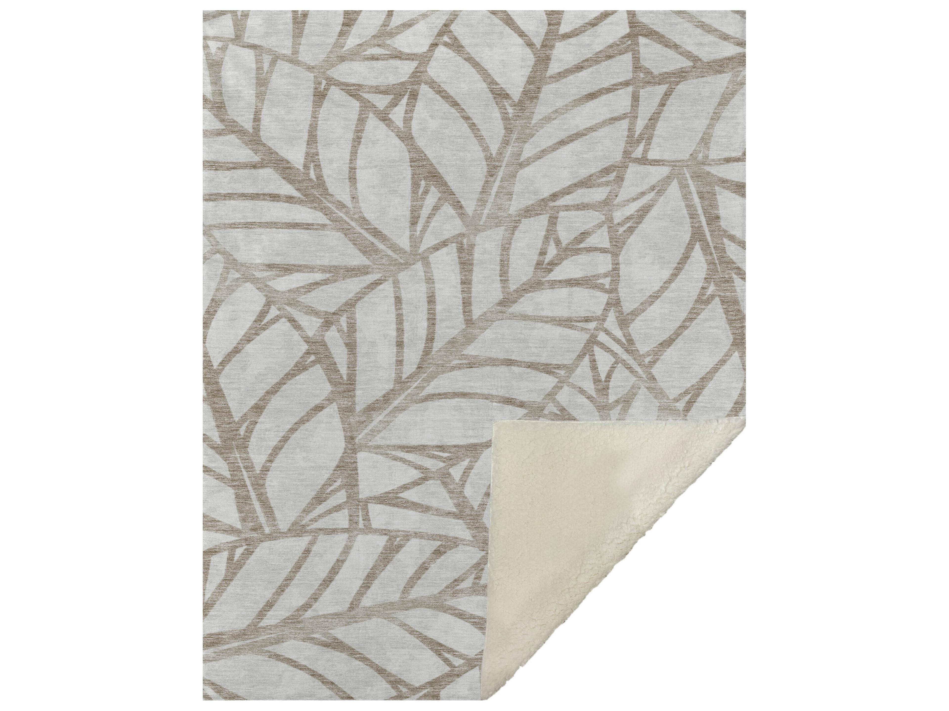 Sherpa Brown Polyester Throw