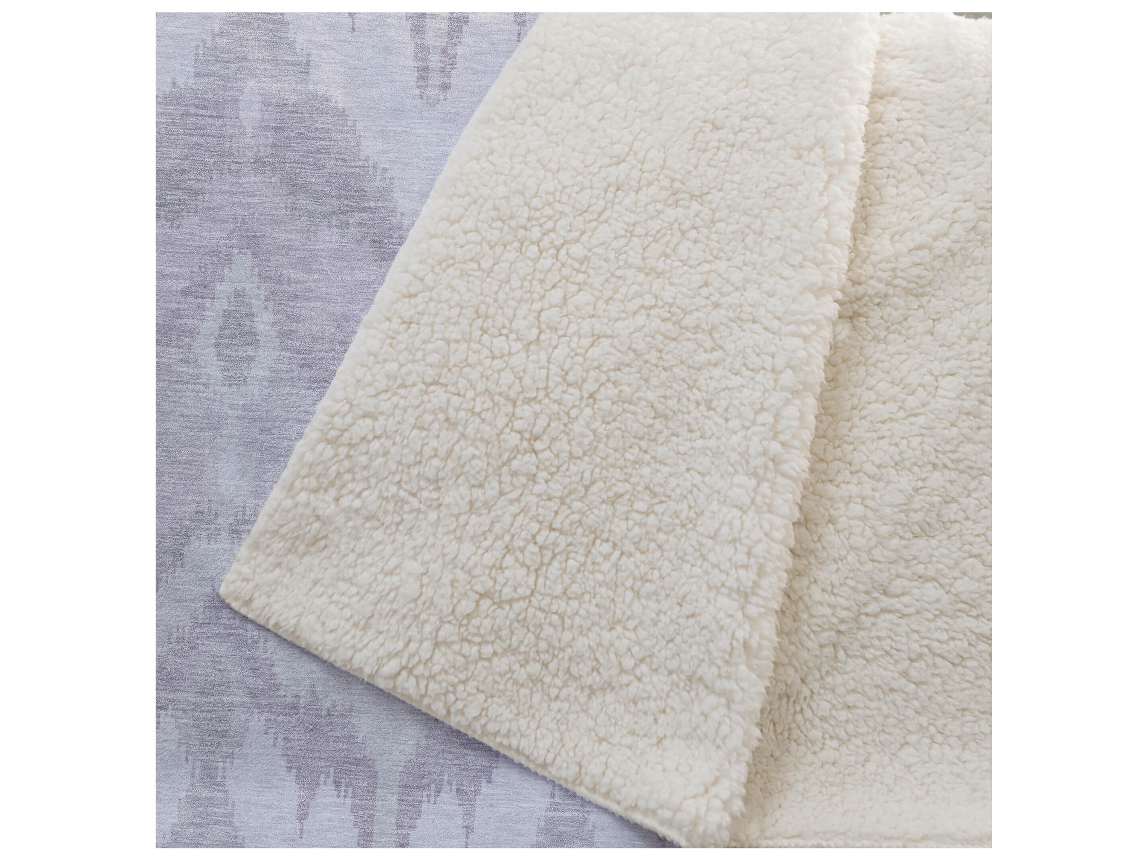 Dalyn Sherpa Purple Polyester Throw