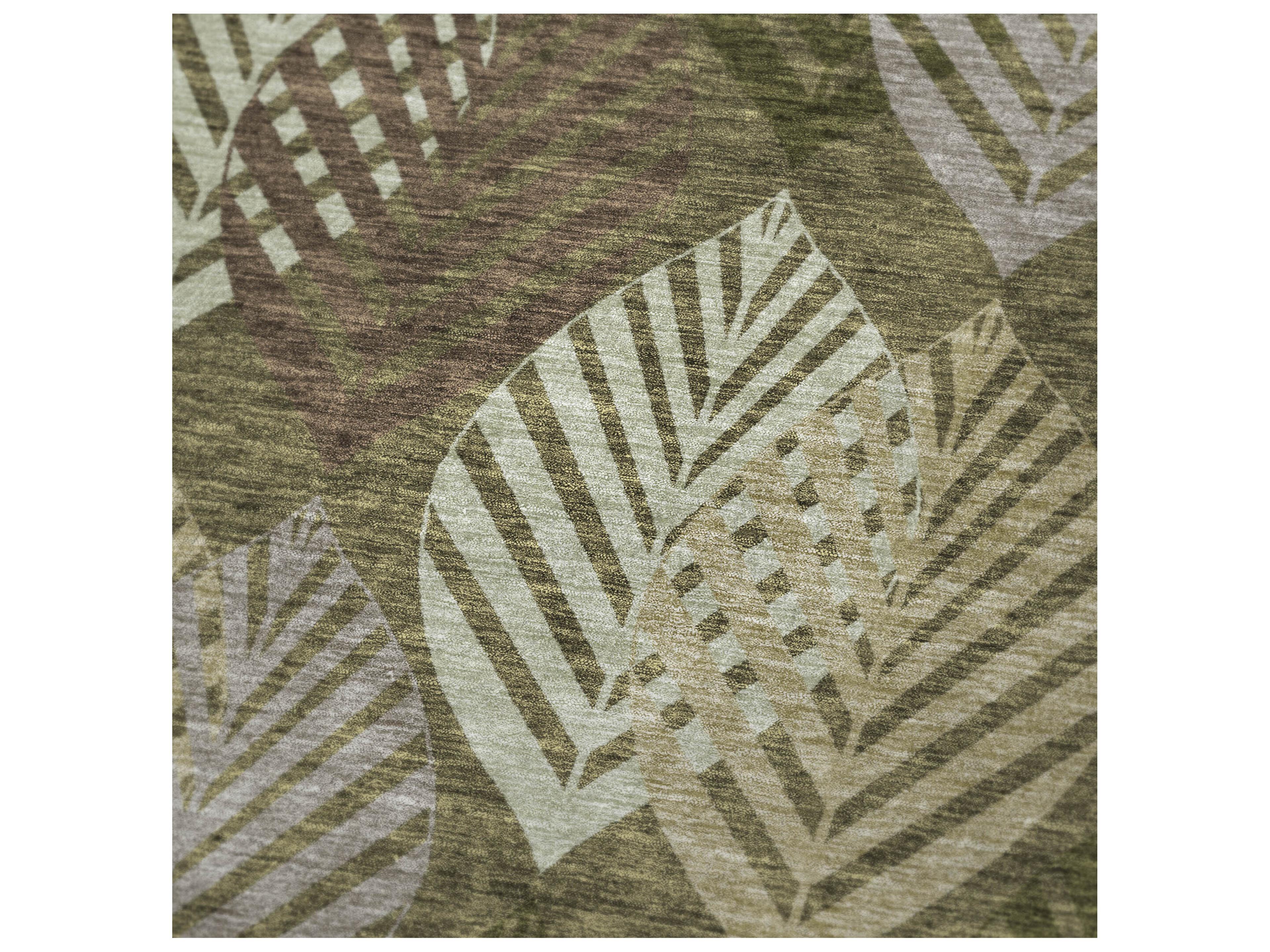 Dalyn Sherpa Green Polyester Throw