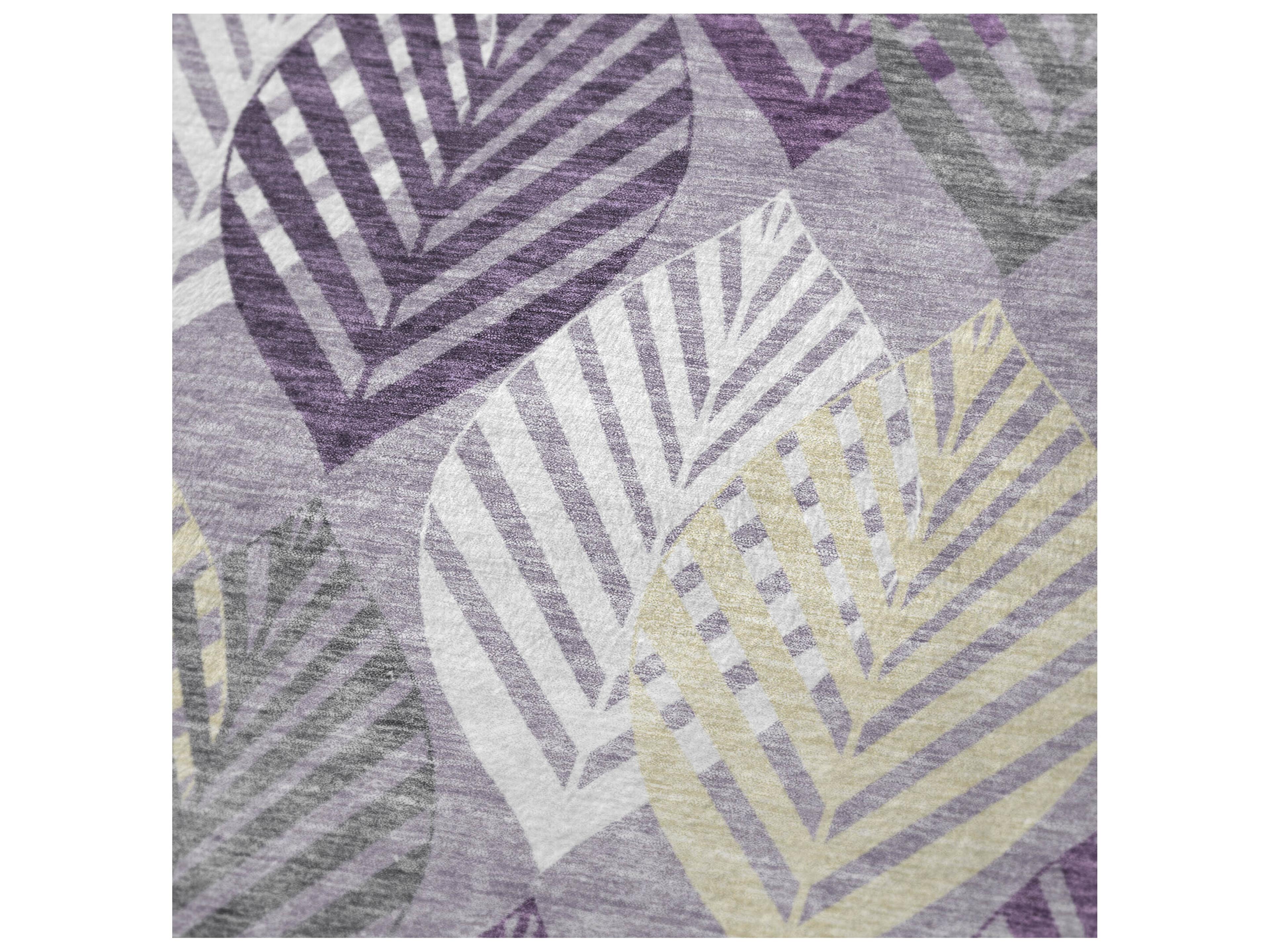 Dalyn Sherpa Purple Polyester Throw