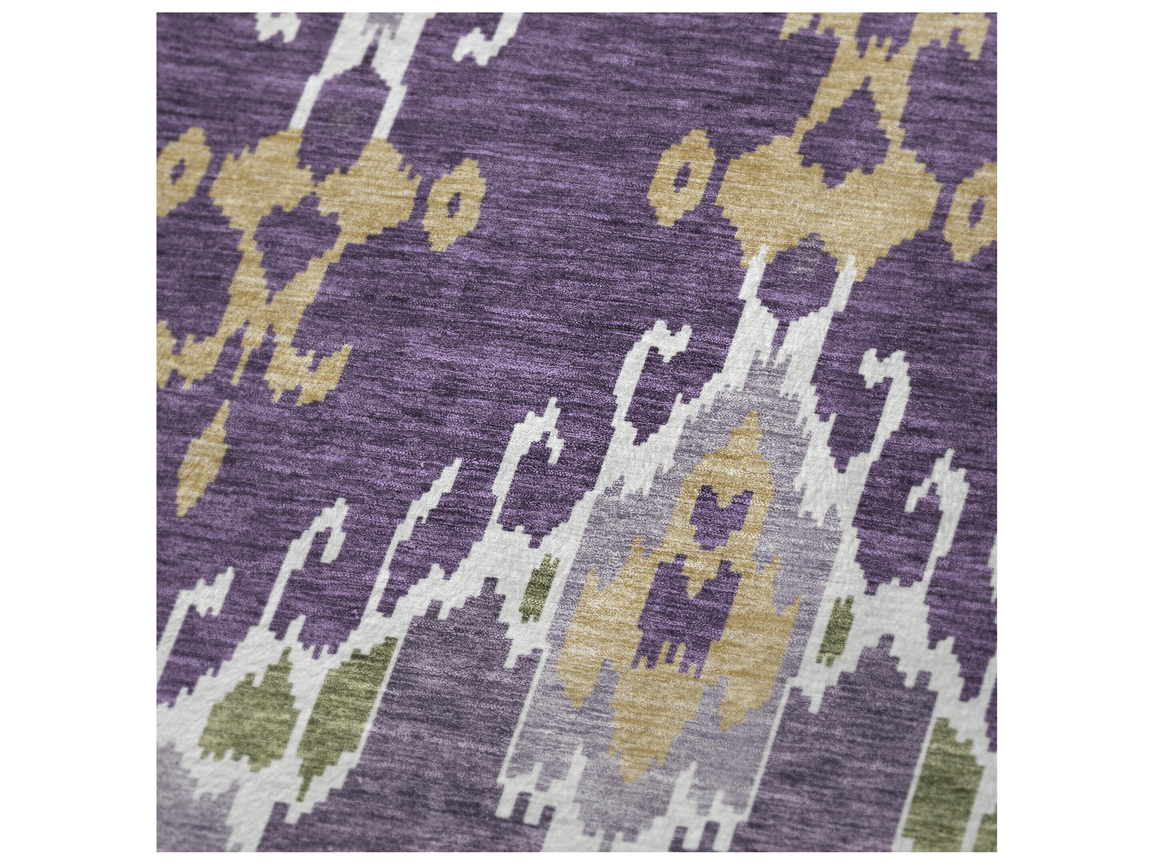 Dalyn Sherpa Purple Polyester Throw