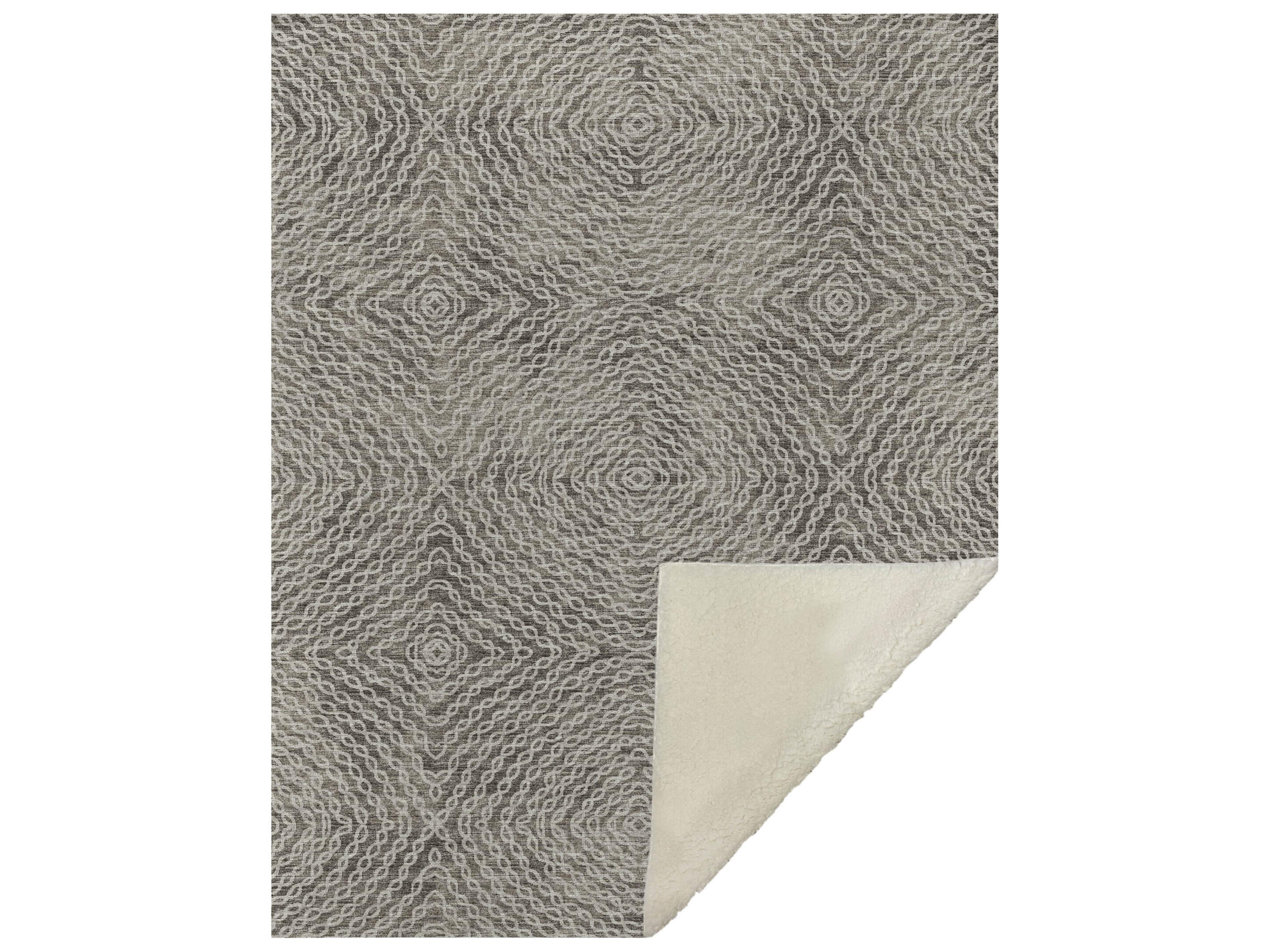 Sherpa Brown Polyester Throw