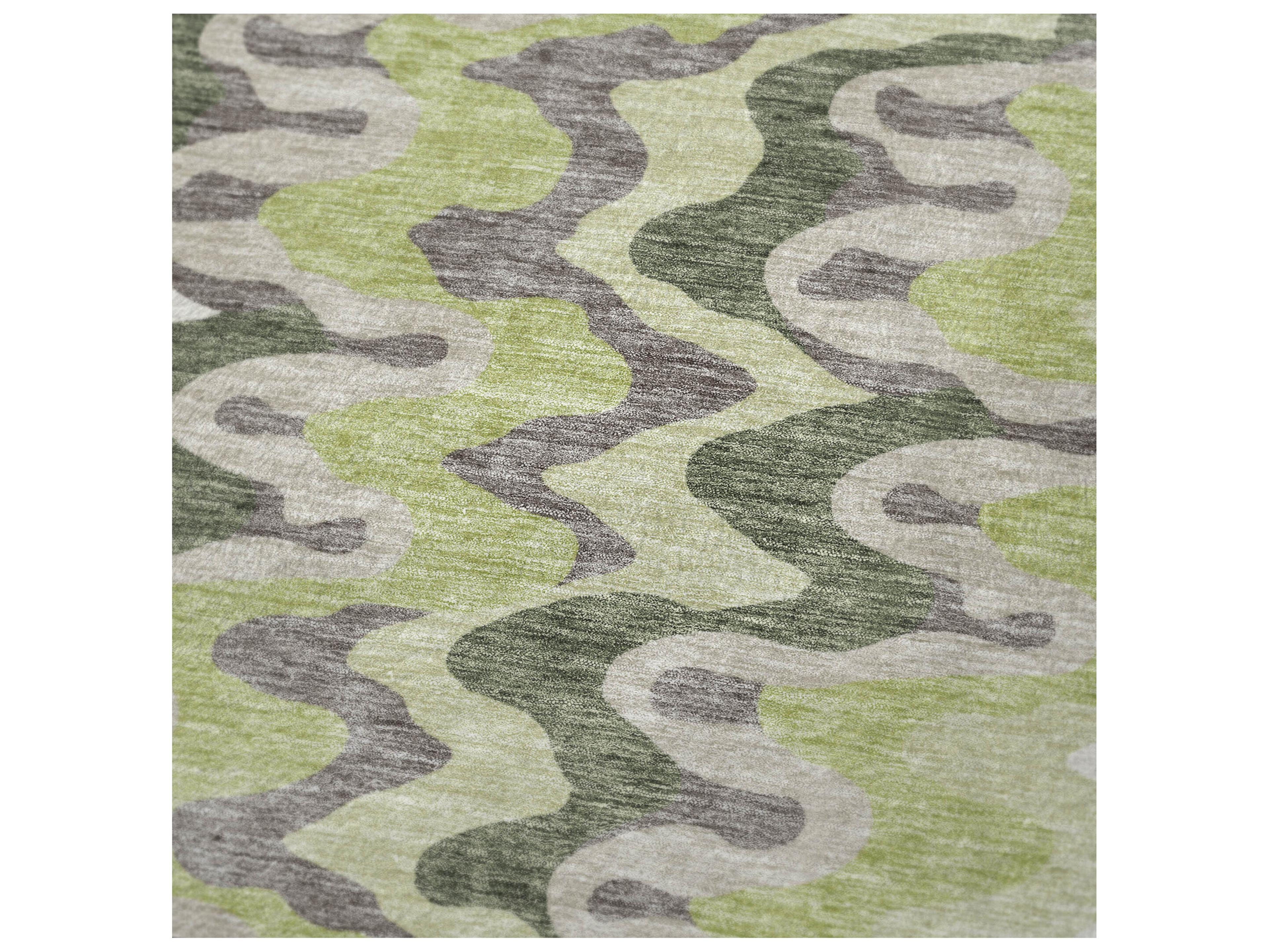 Dalyn Sherpa Green Polyester Throw