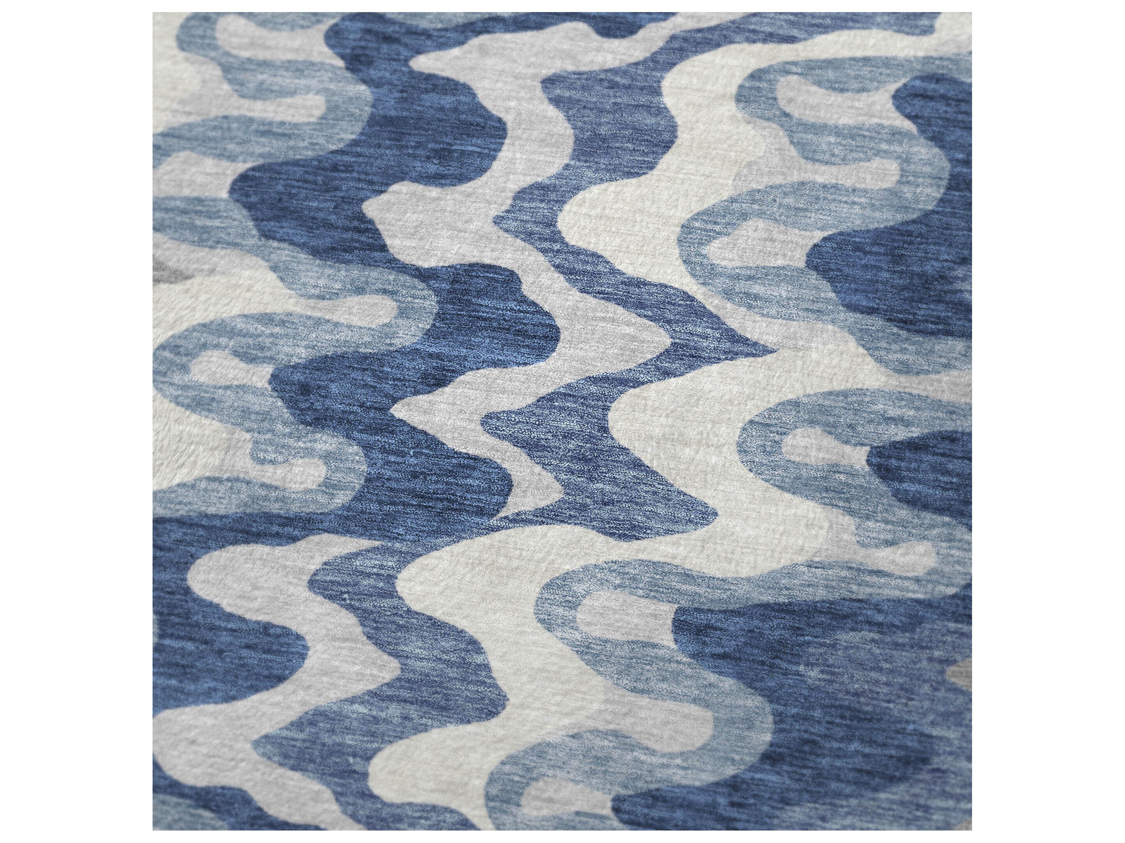 Dalyn Sherpa Blue Polyester Throw