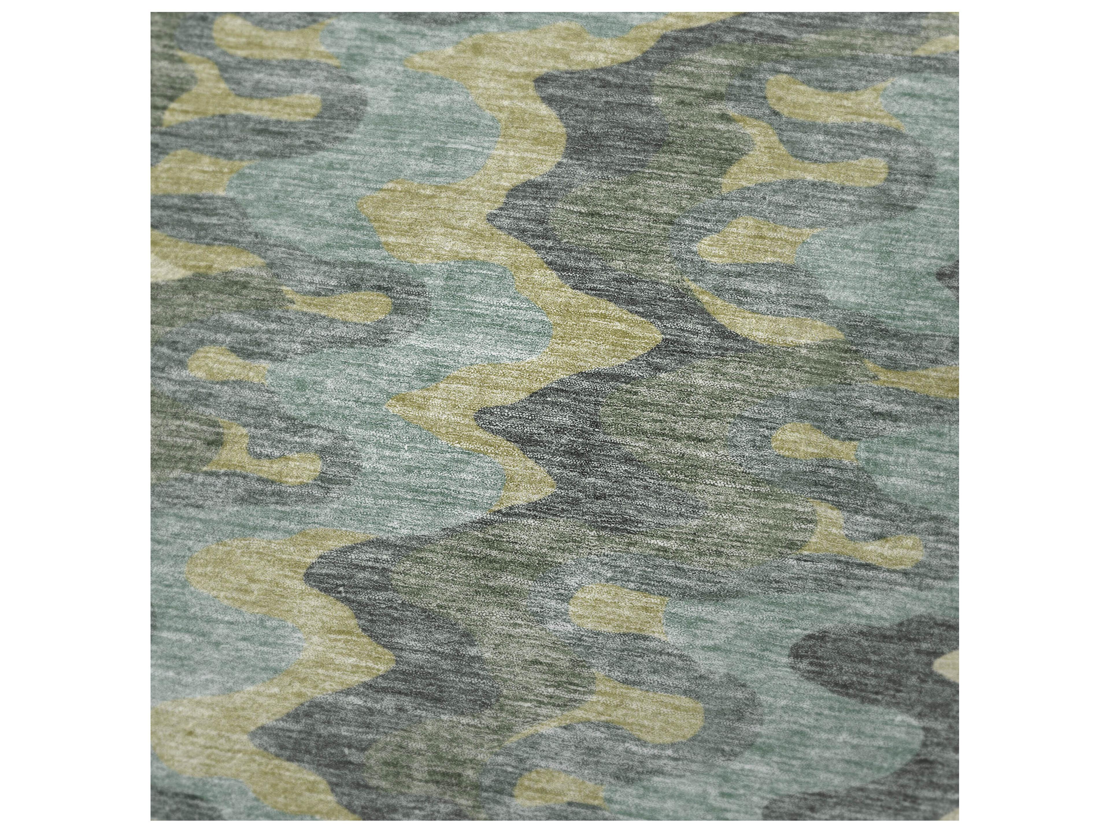 Dalyn Sherpa Green Polyester Throw