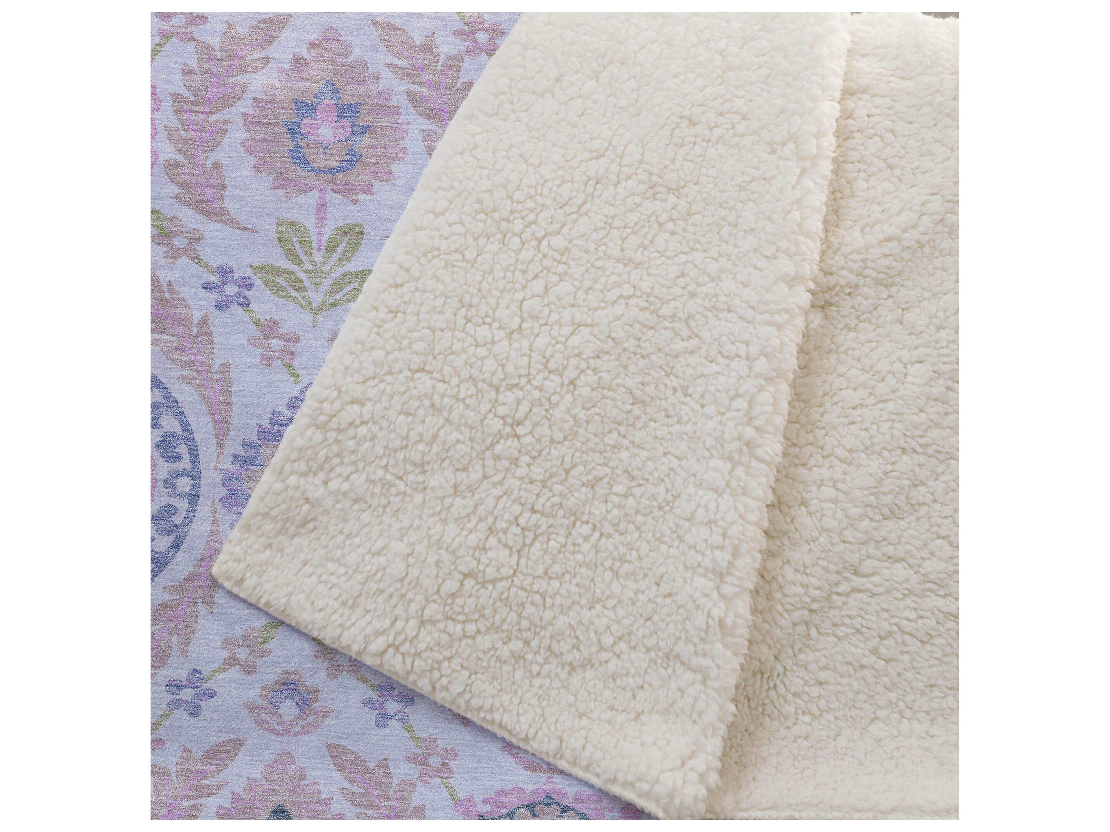 Dalyn Sherpa Pink Polyester Throw