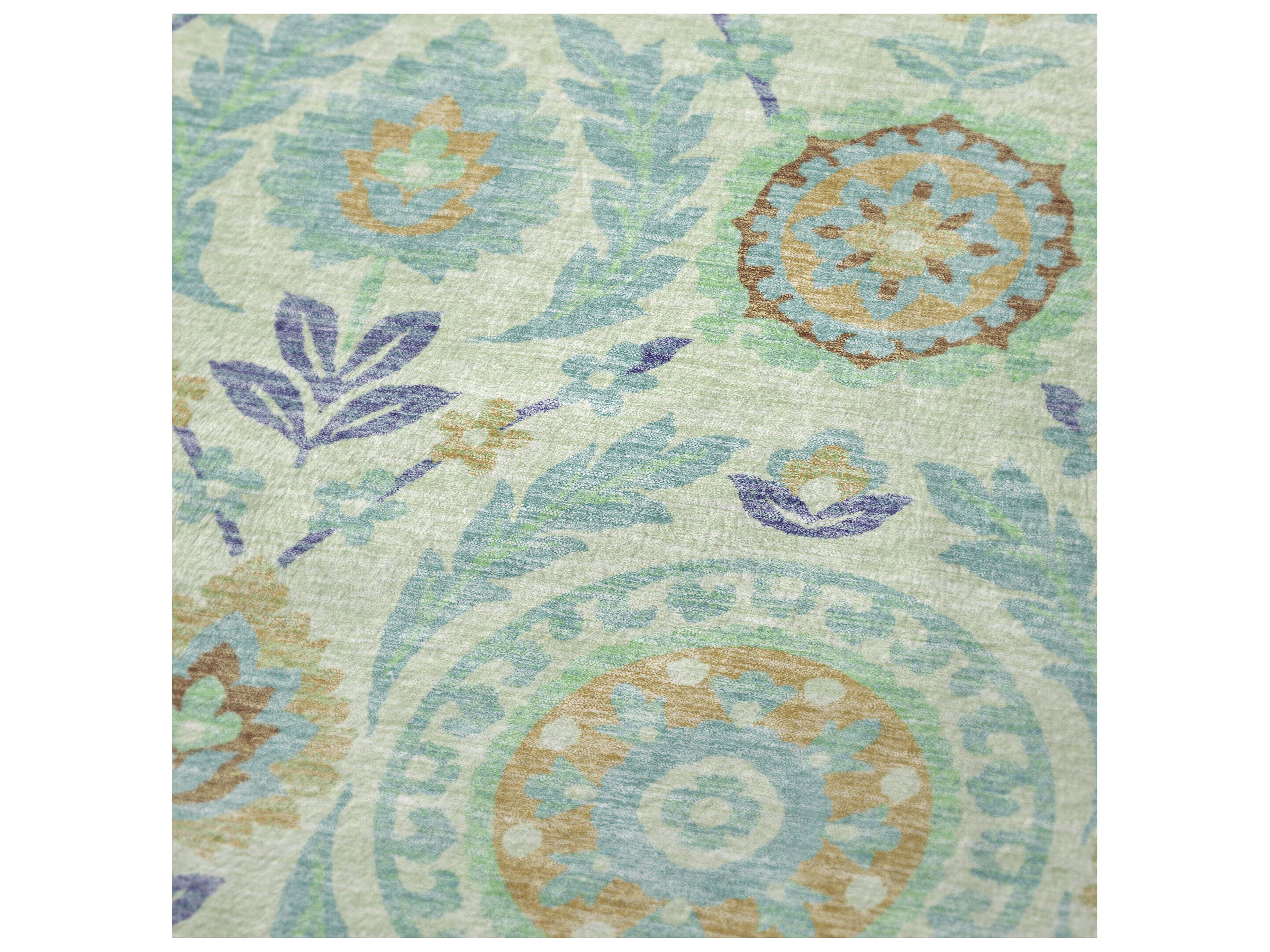 Dalyn Sherpa Green Polyester Throw