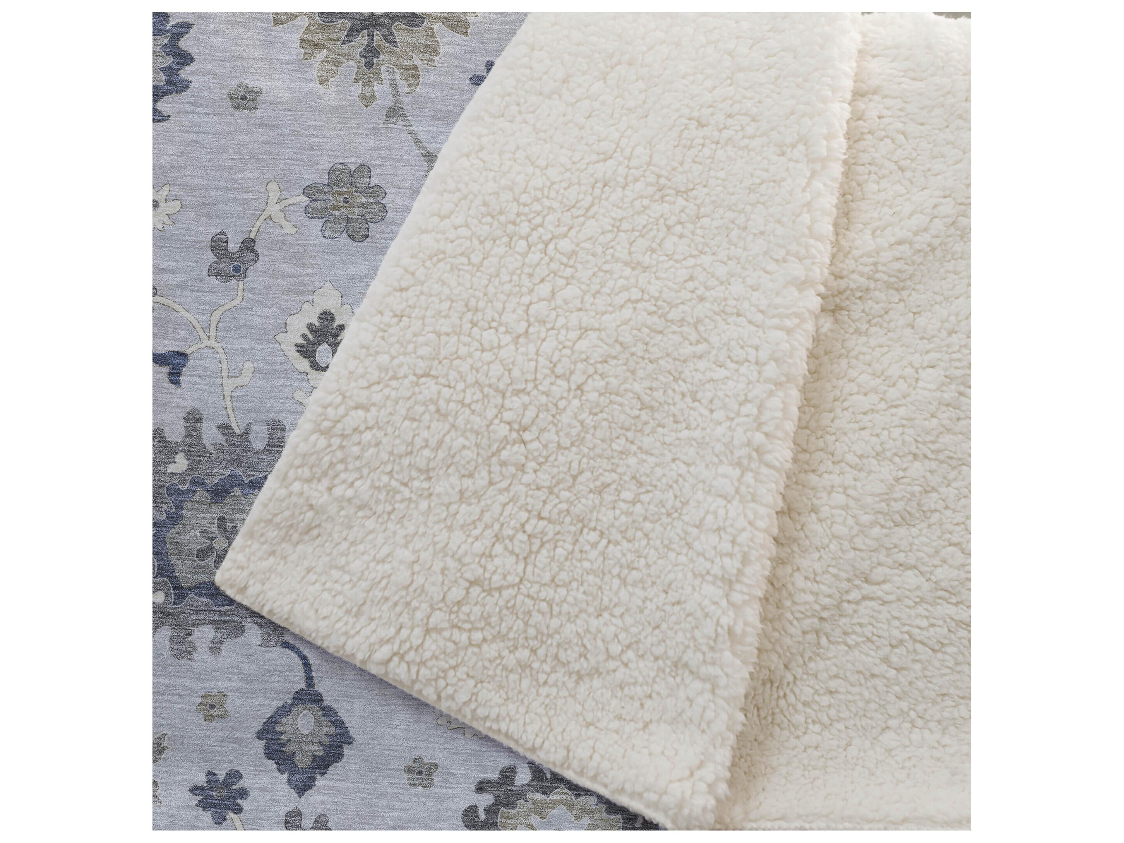 Dalyn Sherpa Gray Polyester Throw