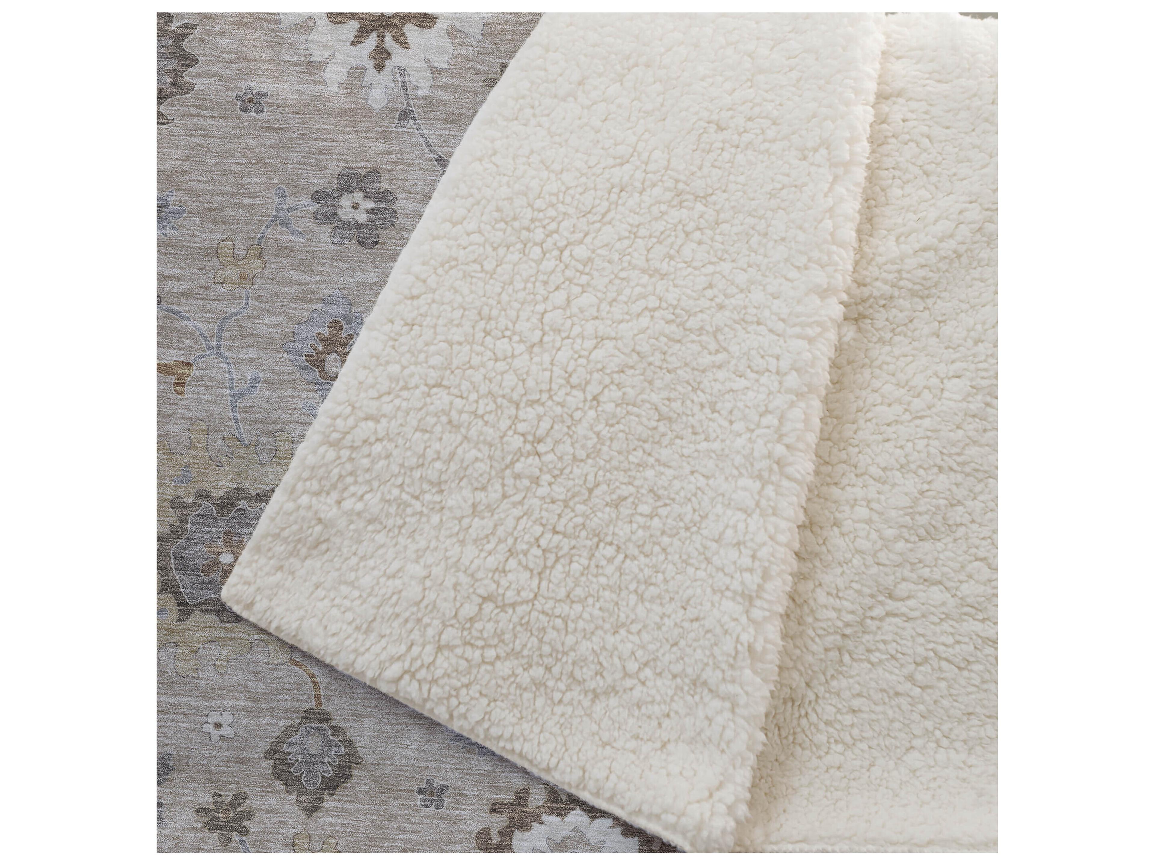 Dalyn Sherpa Brown Polyester Throw