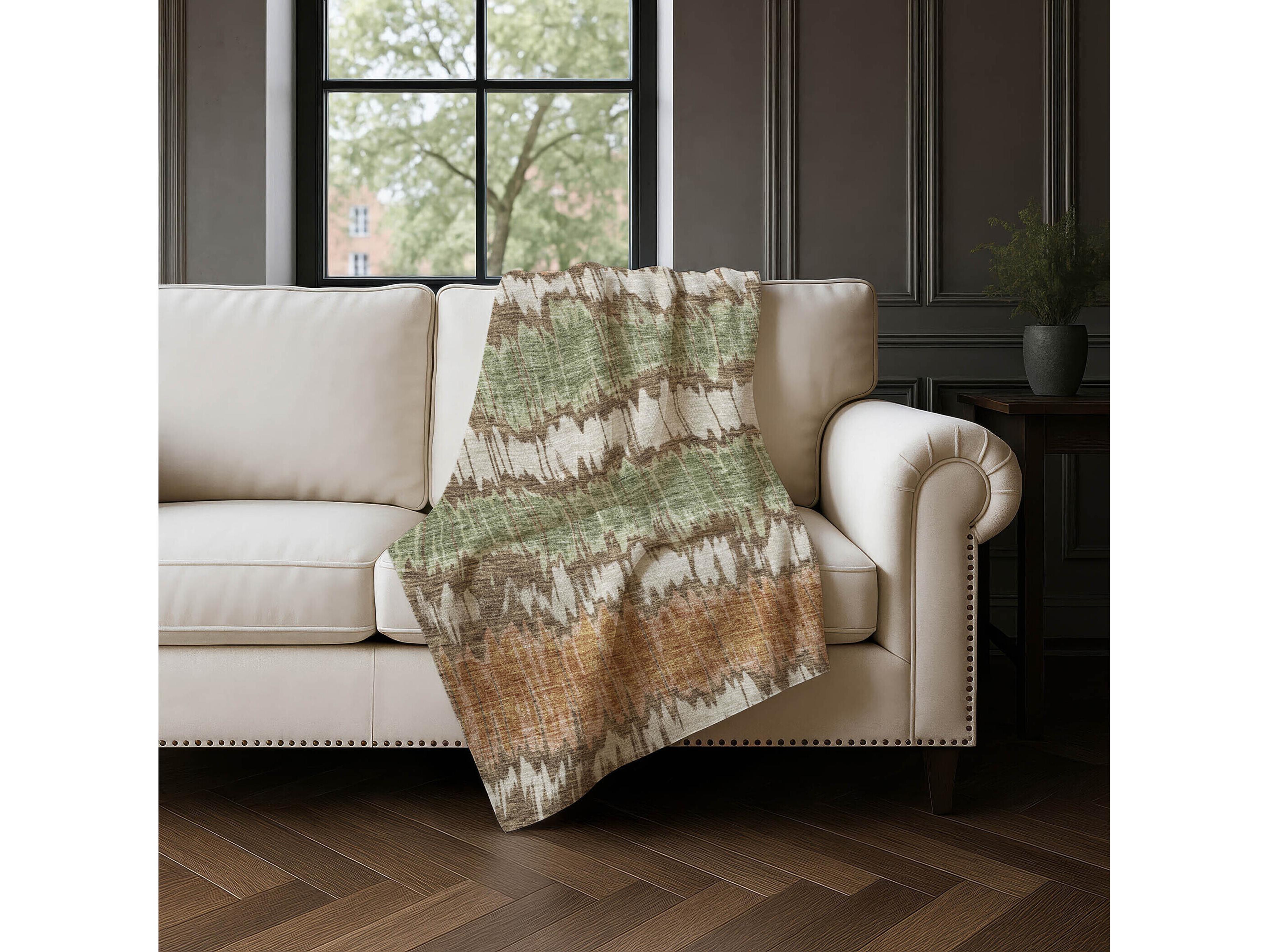 Dalyn Sherpa Brown Polyester Throw