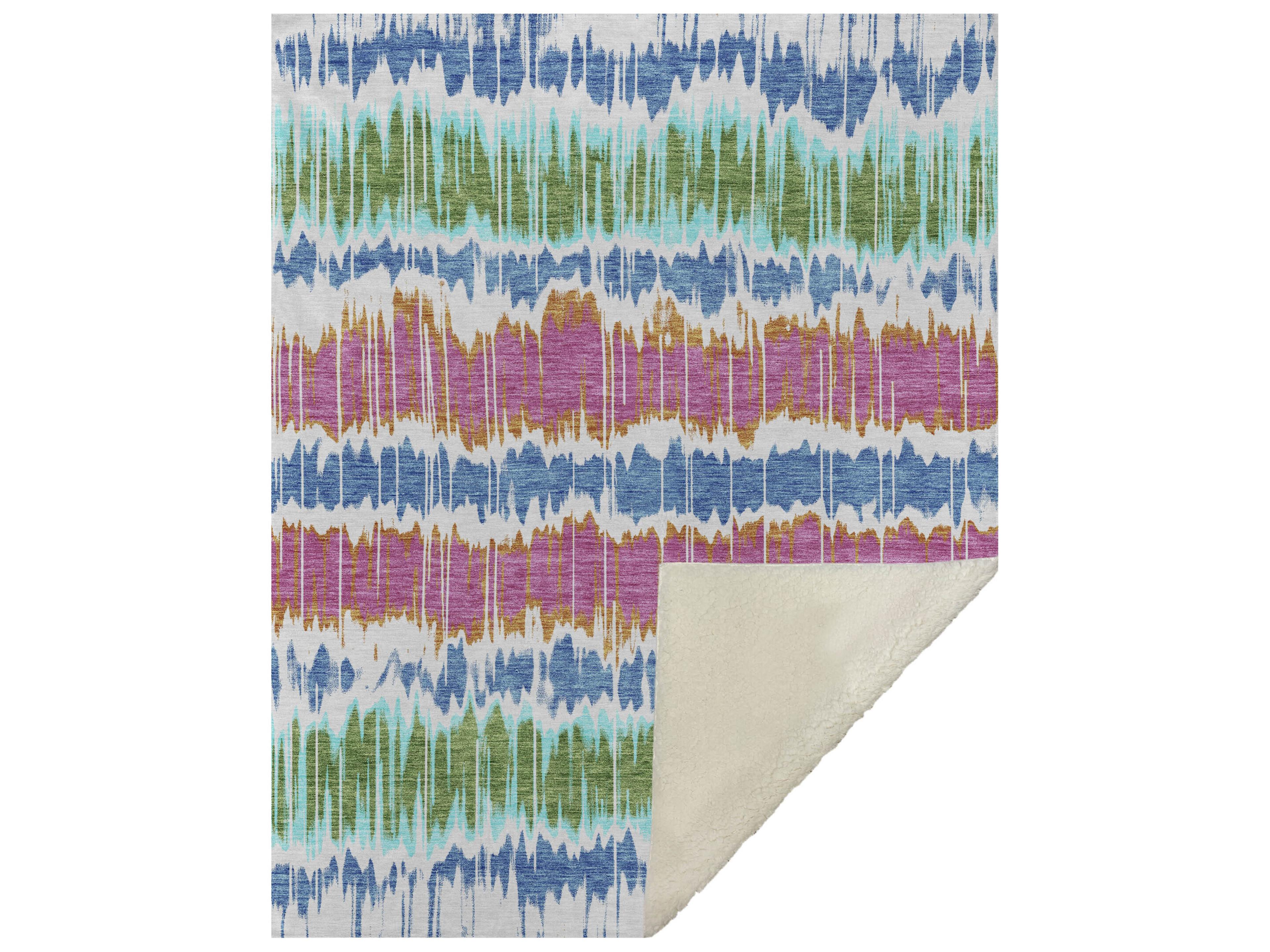 Dalyn Sherpa Ivory Polyester Throw