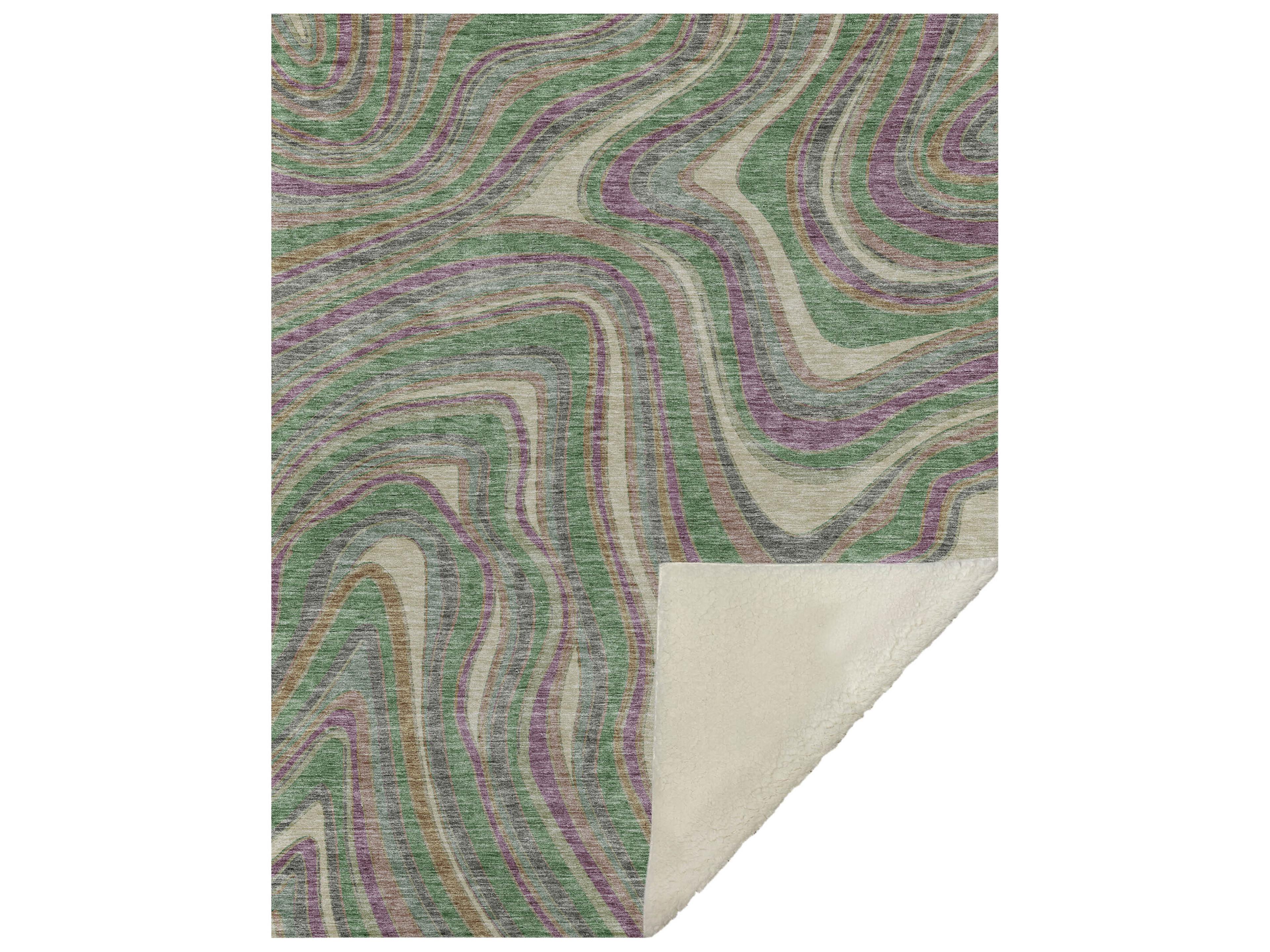 Dalyn Sherpa Gray Polyester Throw