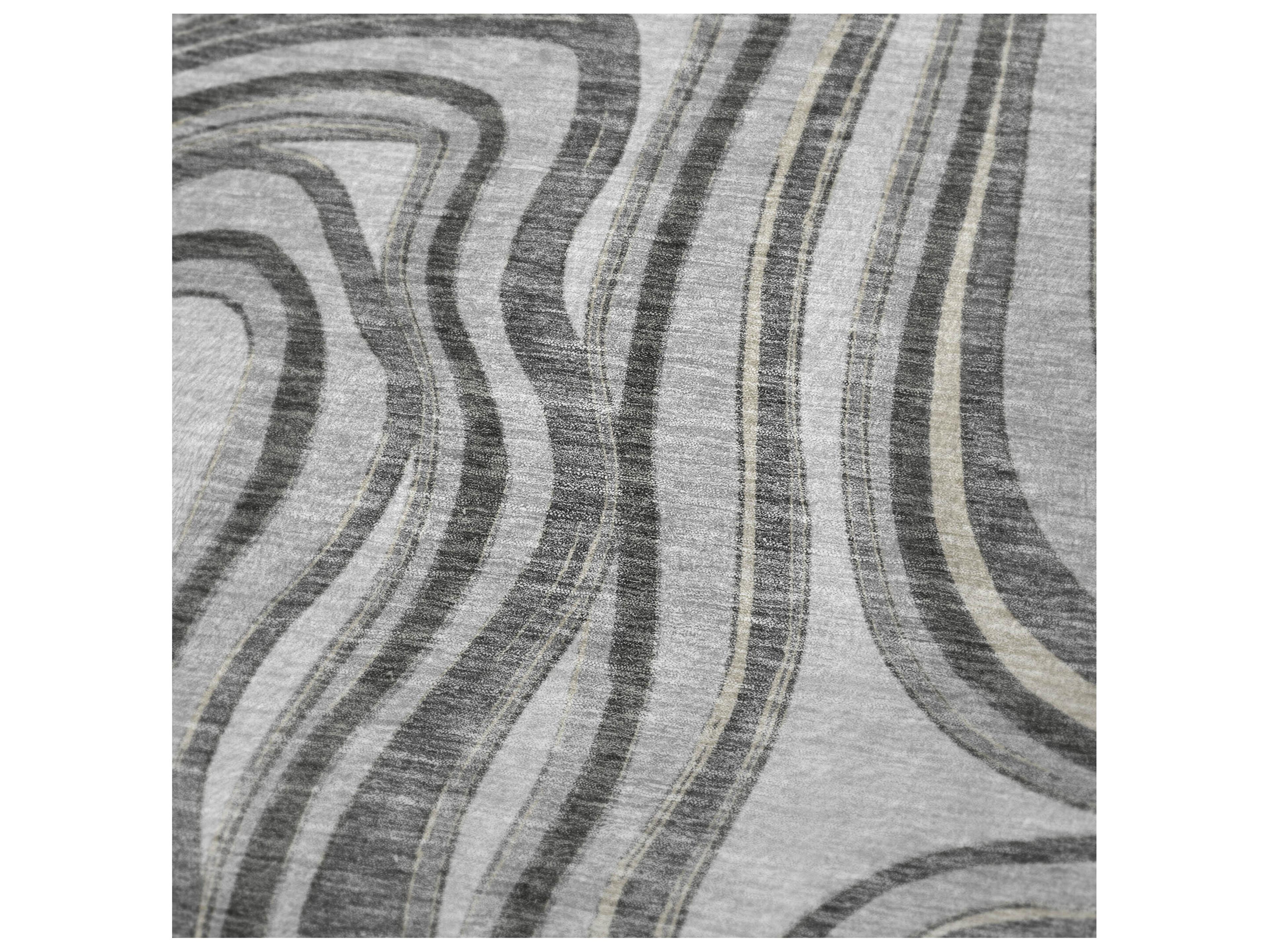 Dalyn Sherpa Gray Polyester Throw