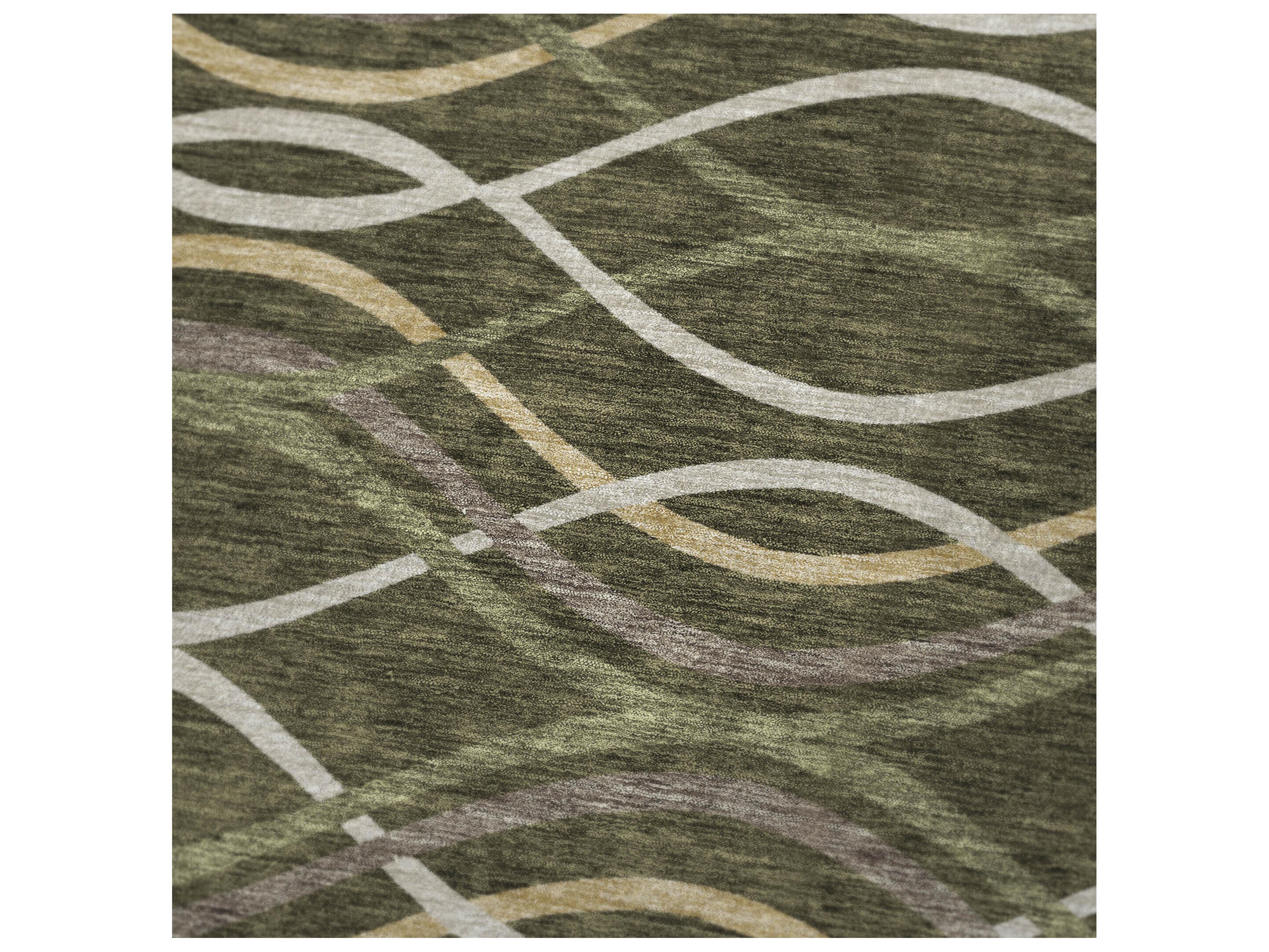 Dalyn Sherpa Green Polyester Throw