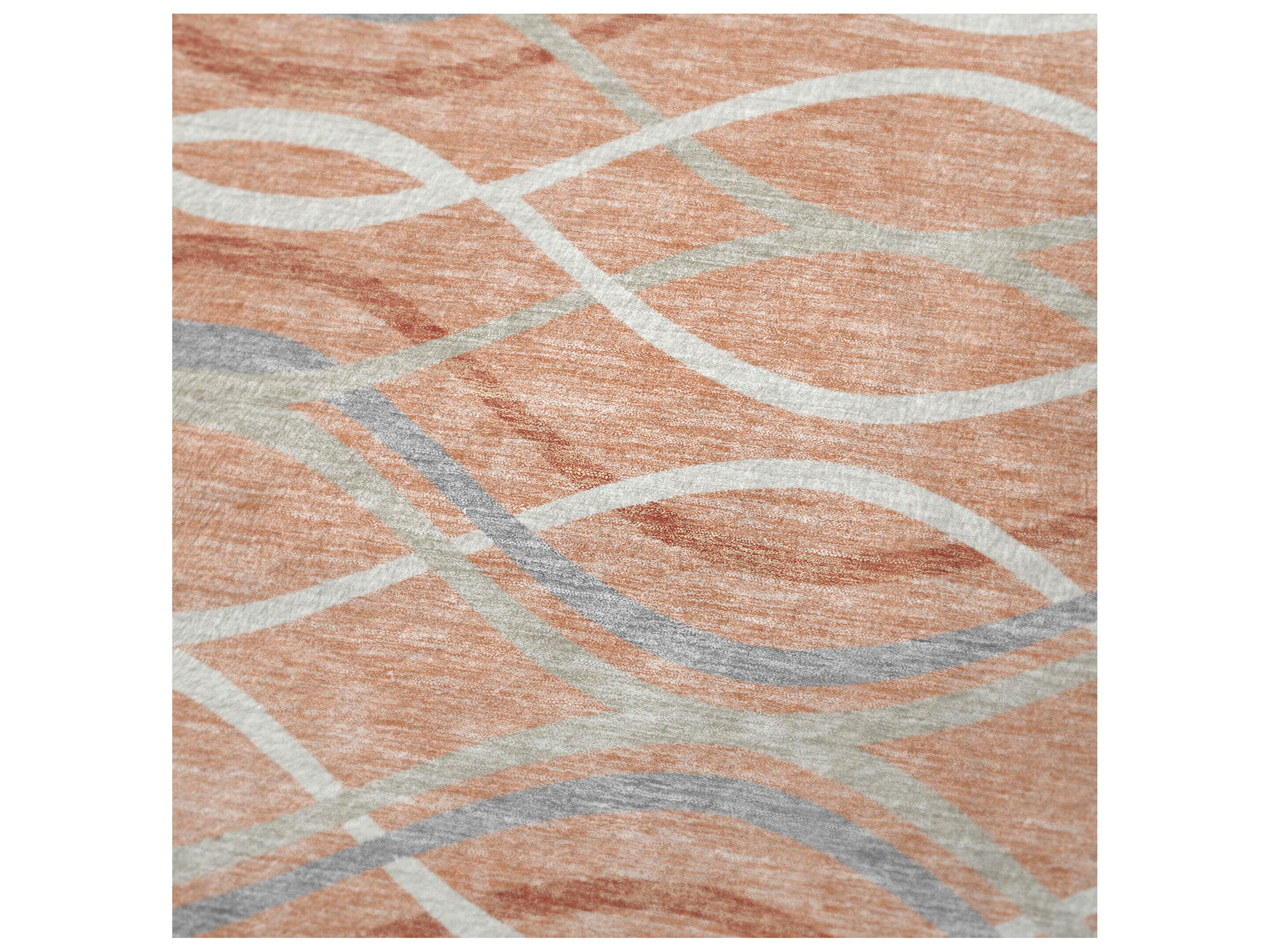 Dalyn Sherpa Orange Polyester Throw