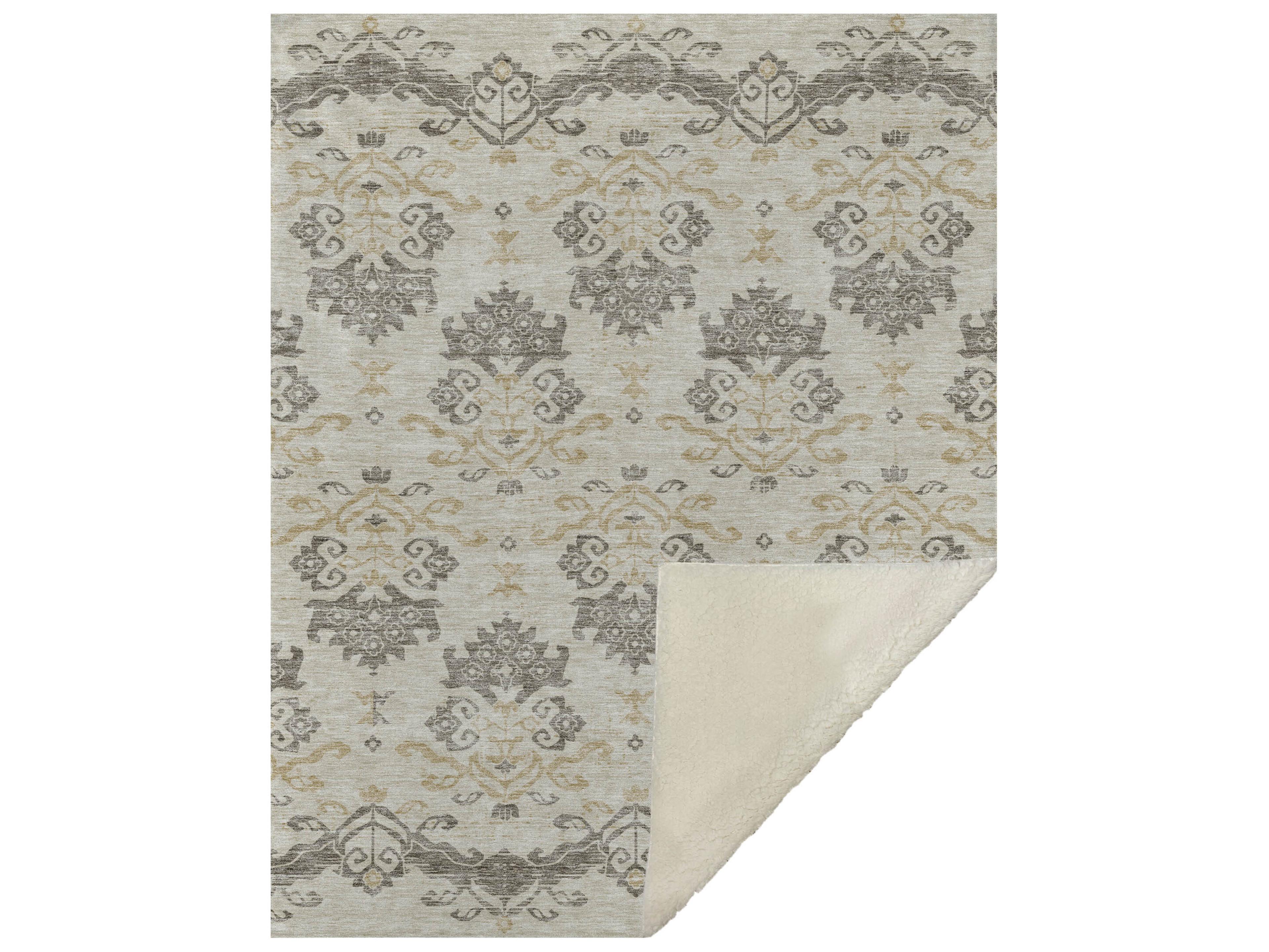 Sherpa Brown Polyester Throw