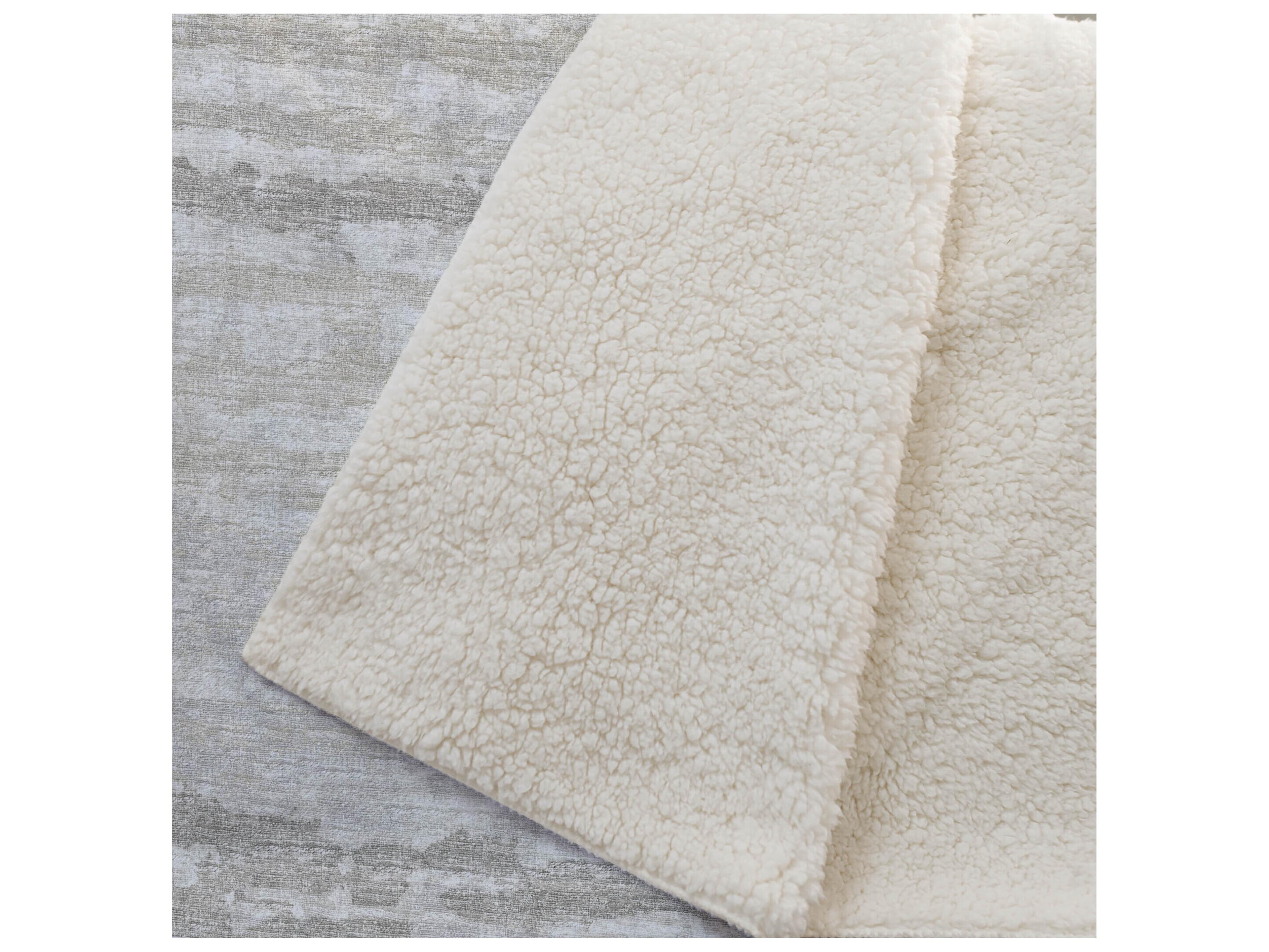 Dalyn Sherpa Neutral Polyester Throw